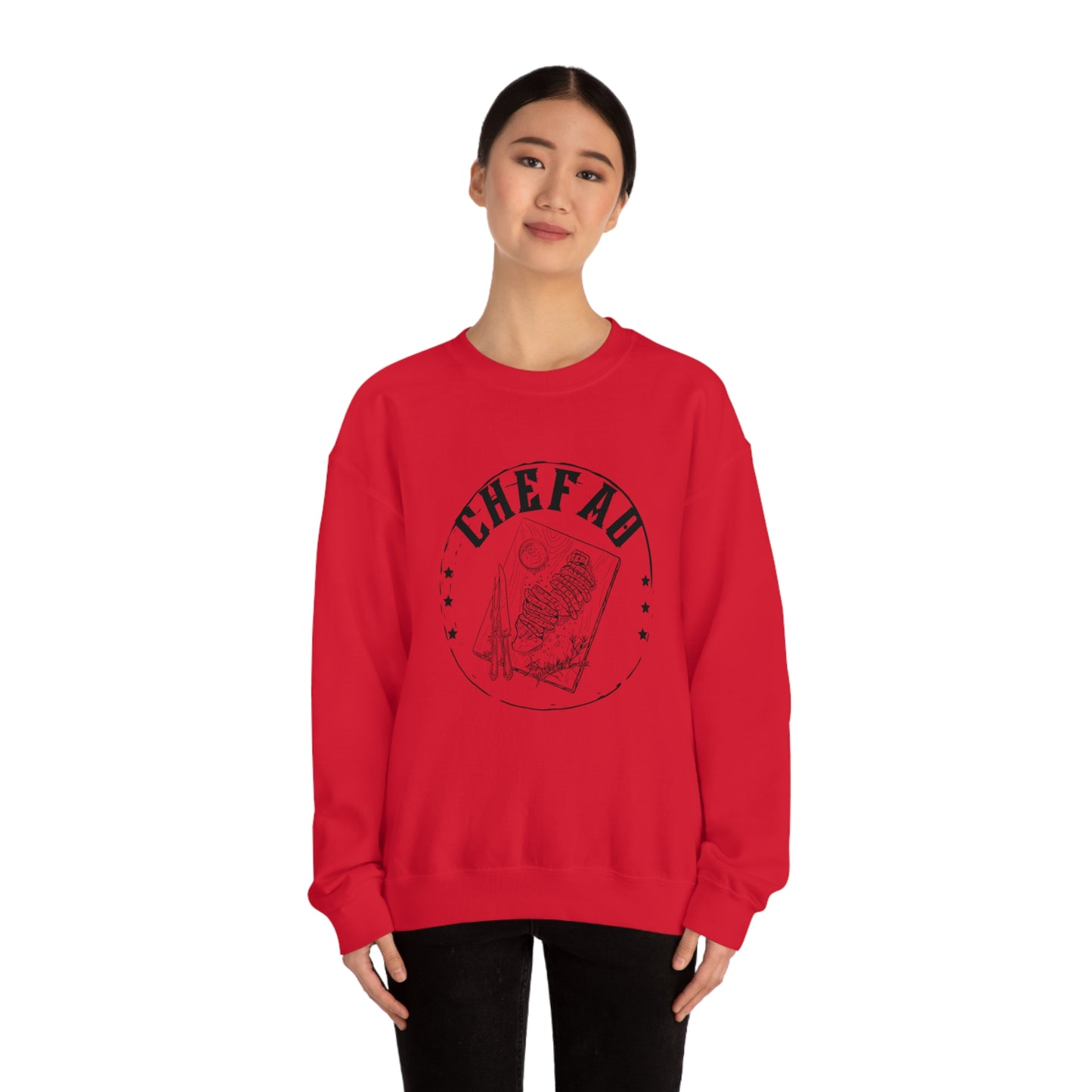 Chefao Barbque, Unisex Heavy Blend Crewneck Sweatshirt