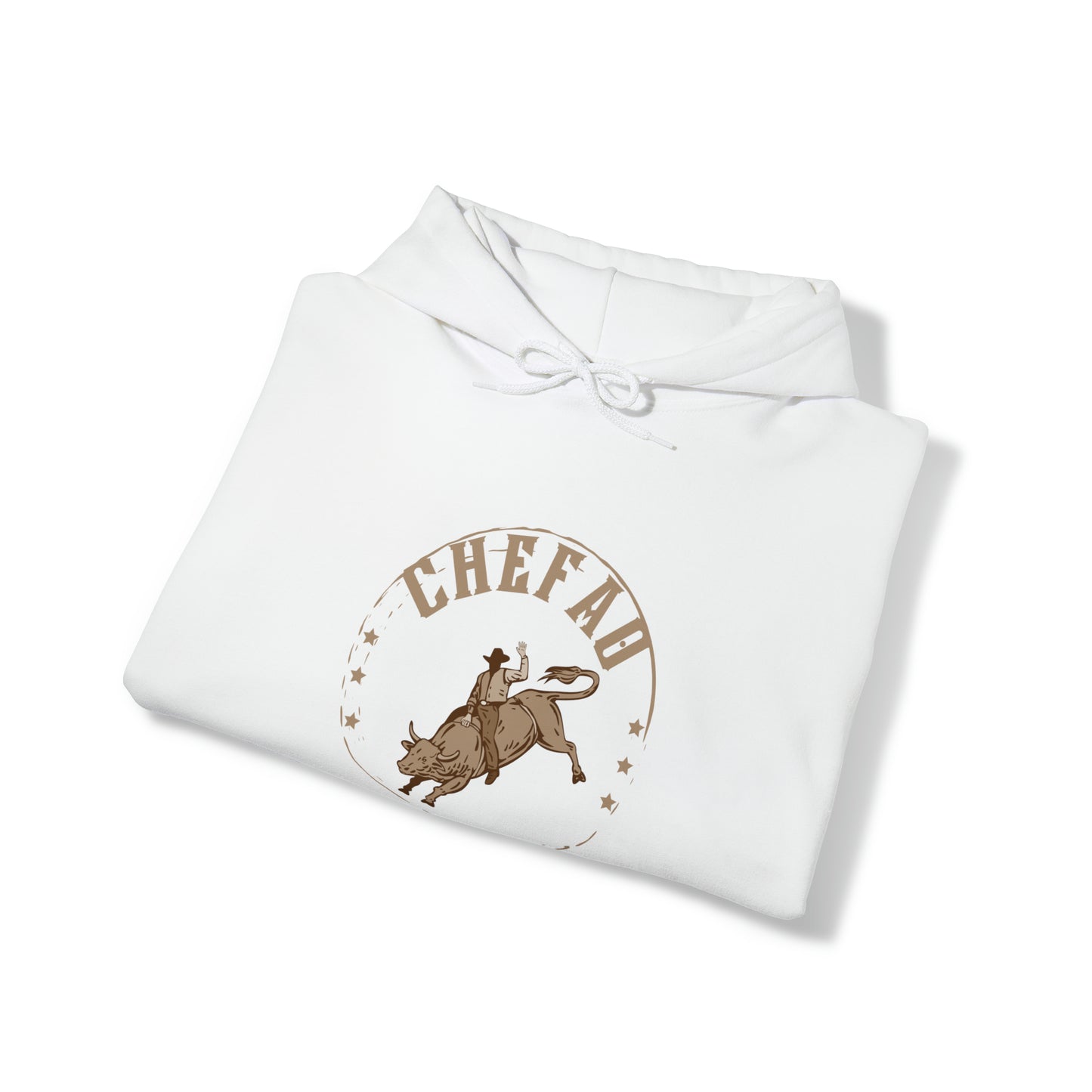 Chefao Bull Riding I, Unisex Heavy Blend Hooded Sweatshirt