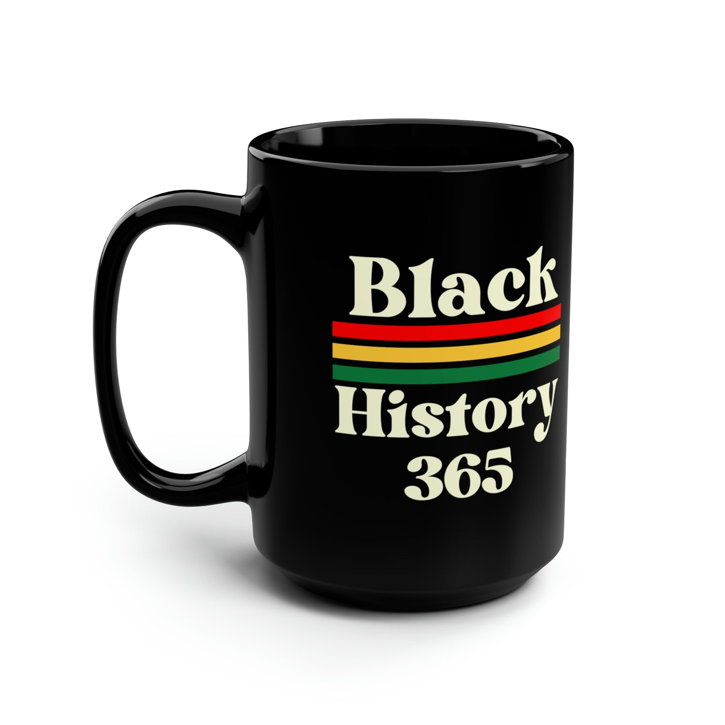 Chefao Black History 365, Black Mug, 15oz