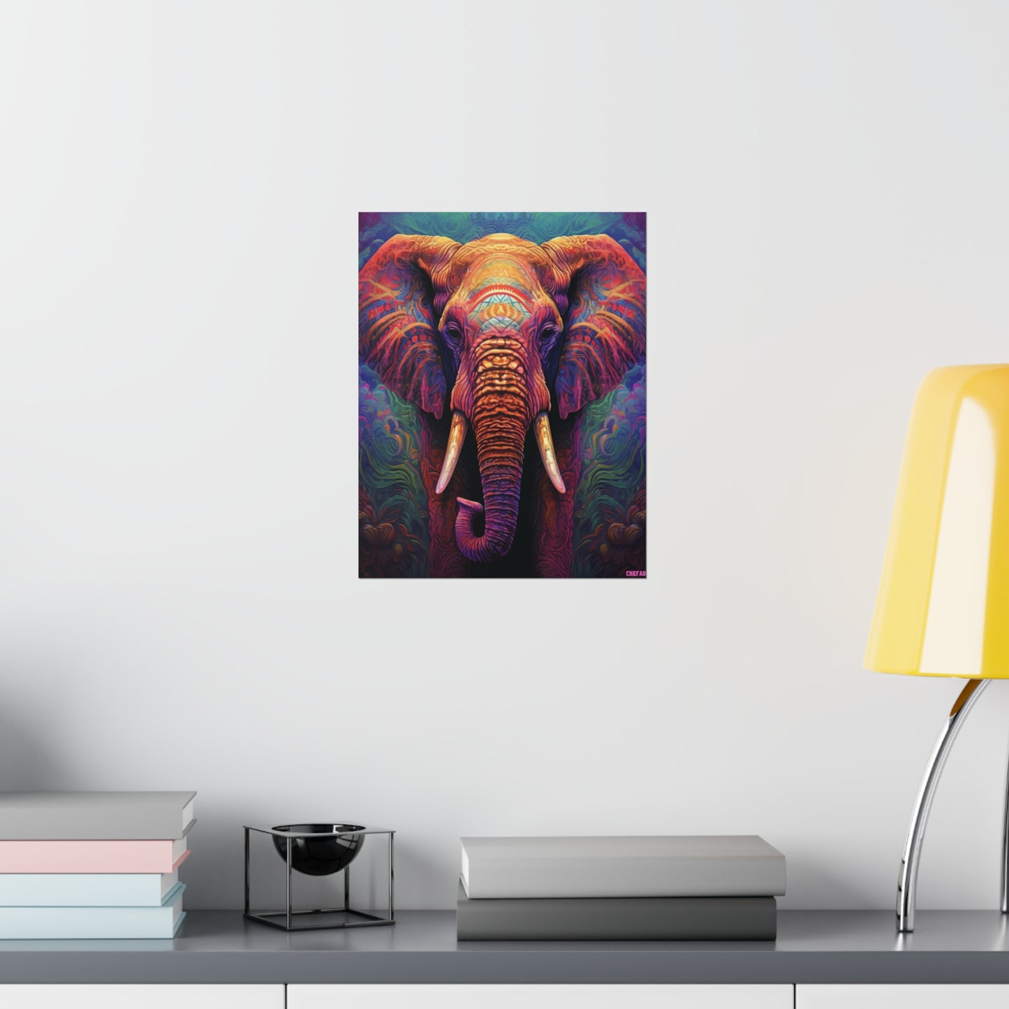 Festive Elephant, Premium Matte Vertical Posters