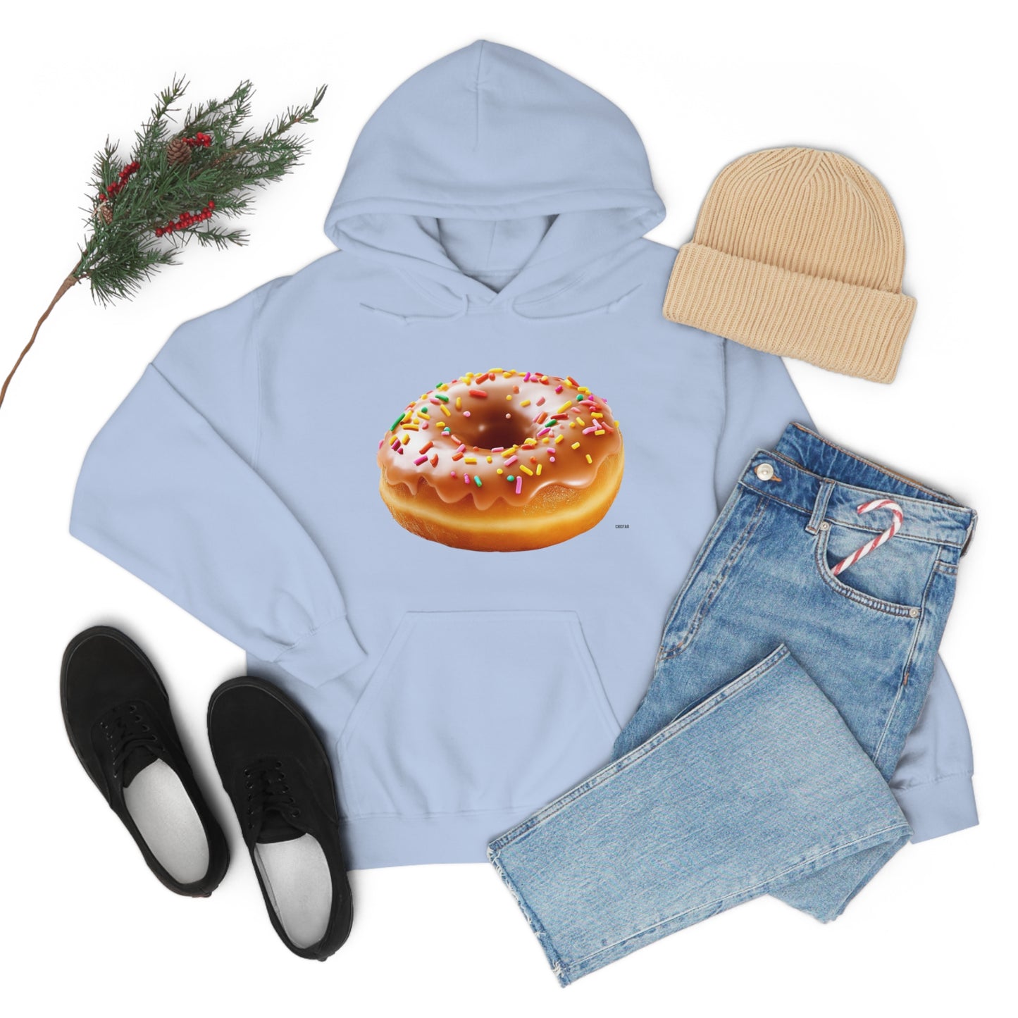 Sprinkled Donut, Unisex Heavy Blend Hooded Sweatshirt