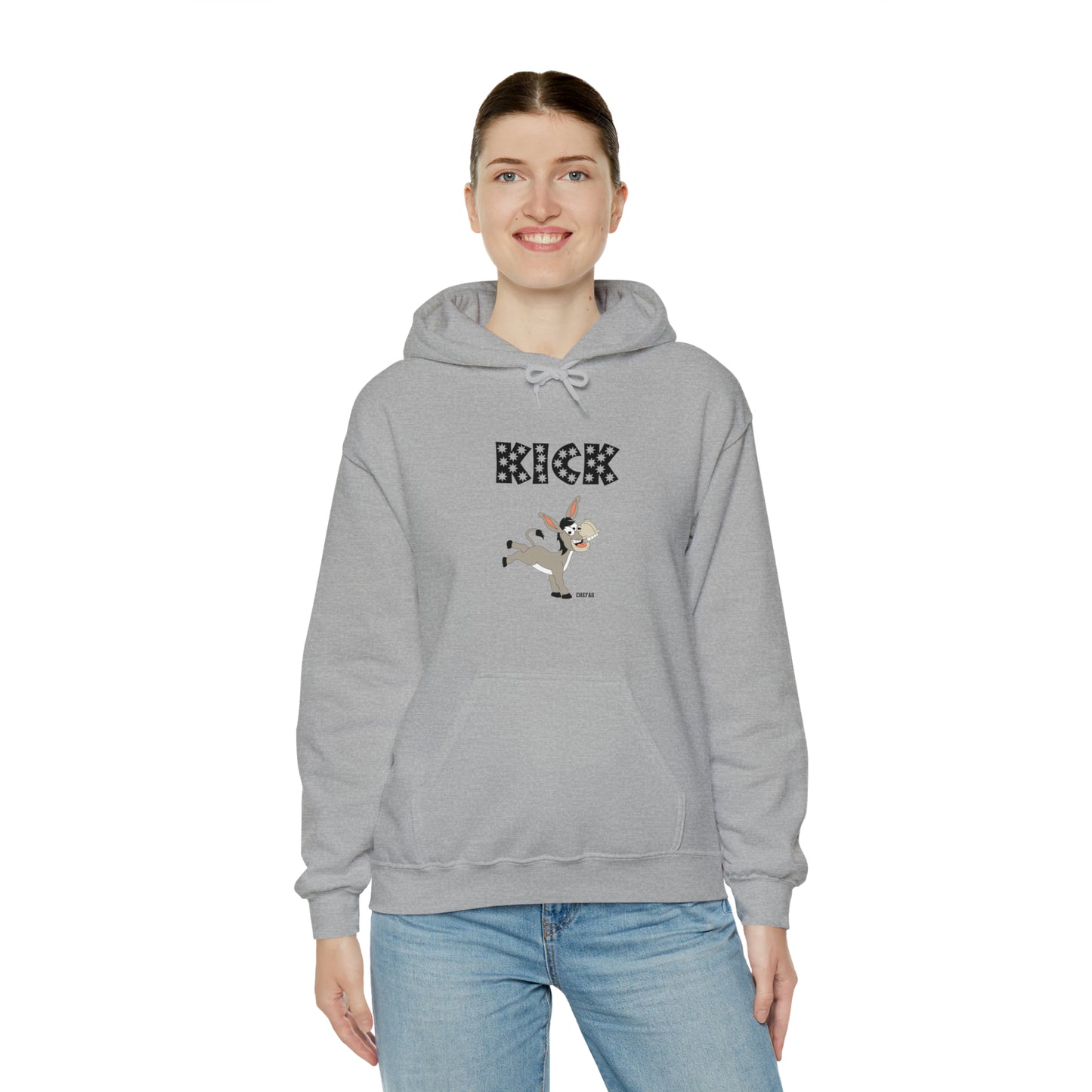 Chefao Kick I, Unisex Heavy Blend Hooded Sweatshirt