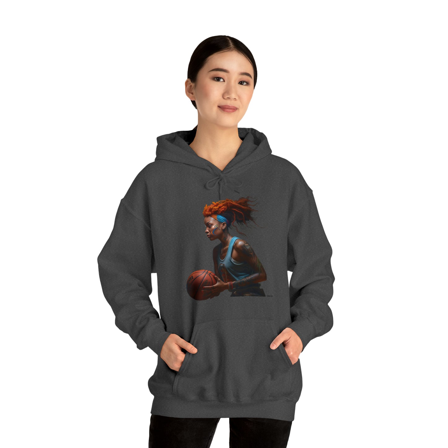 Basketball Flair, Unisex Heavy Blend Hooded Sweatshirt