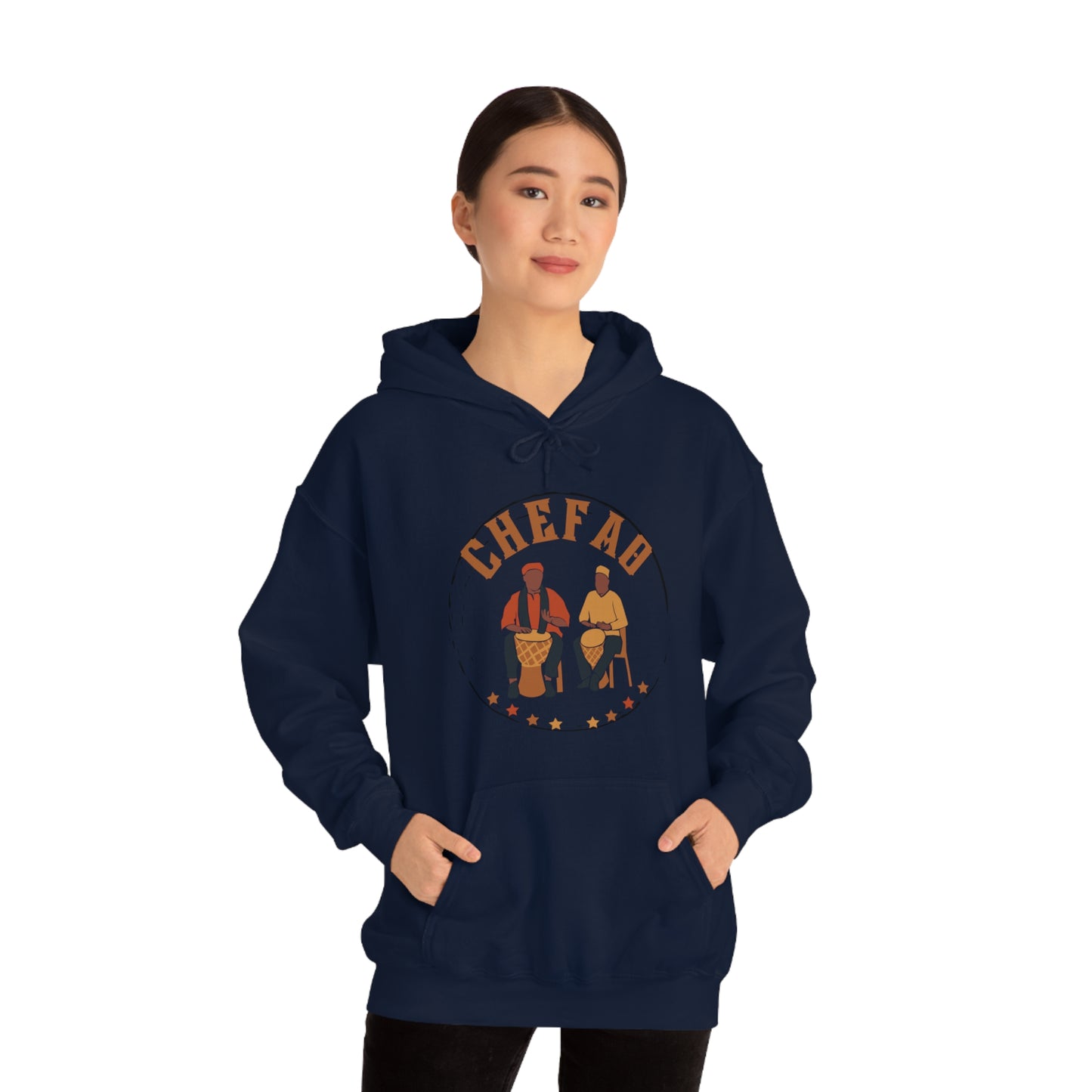 Chefao Drums I, Unisex Heavy Blend Hooded Sweatshirt