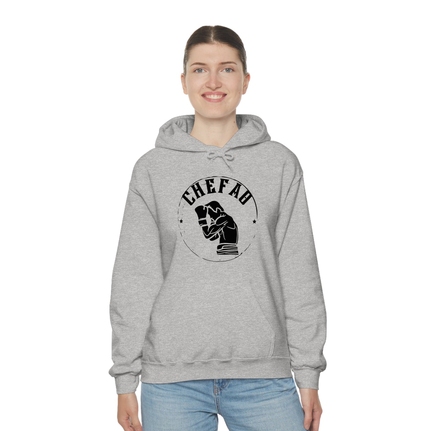 Chefao Boxer I, Unisex Heavy Blend Hooded Sweatshirt