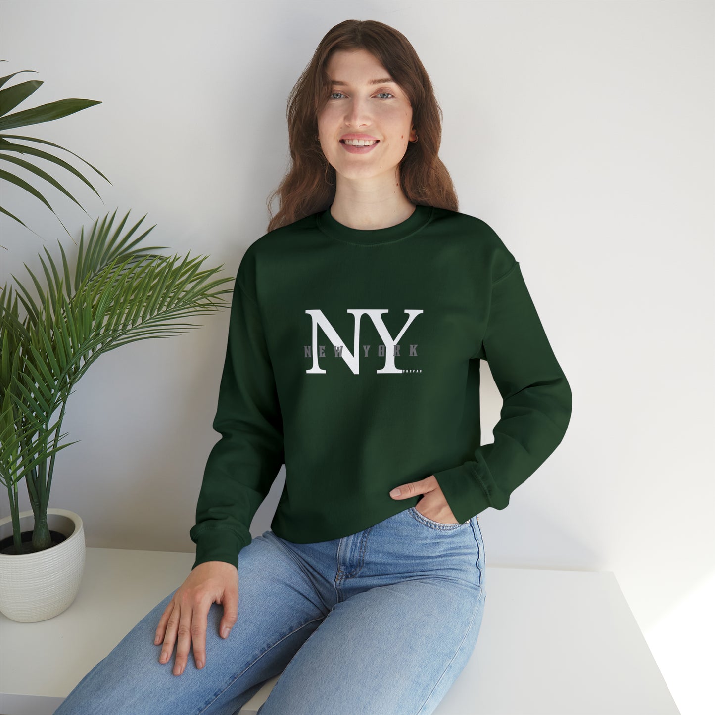 Chefao New York I, Unisex Heavy Blend Crewneck Sweatshirt