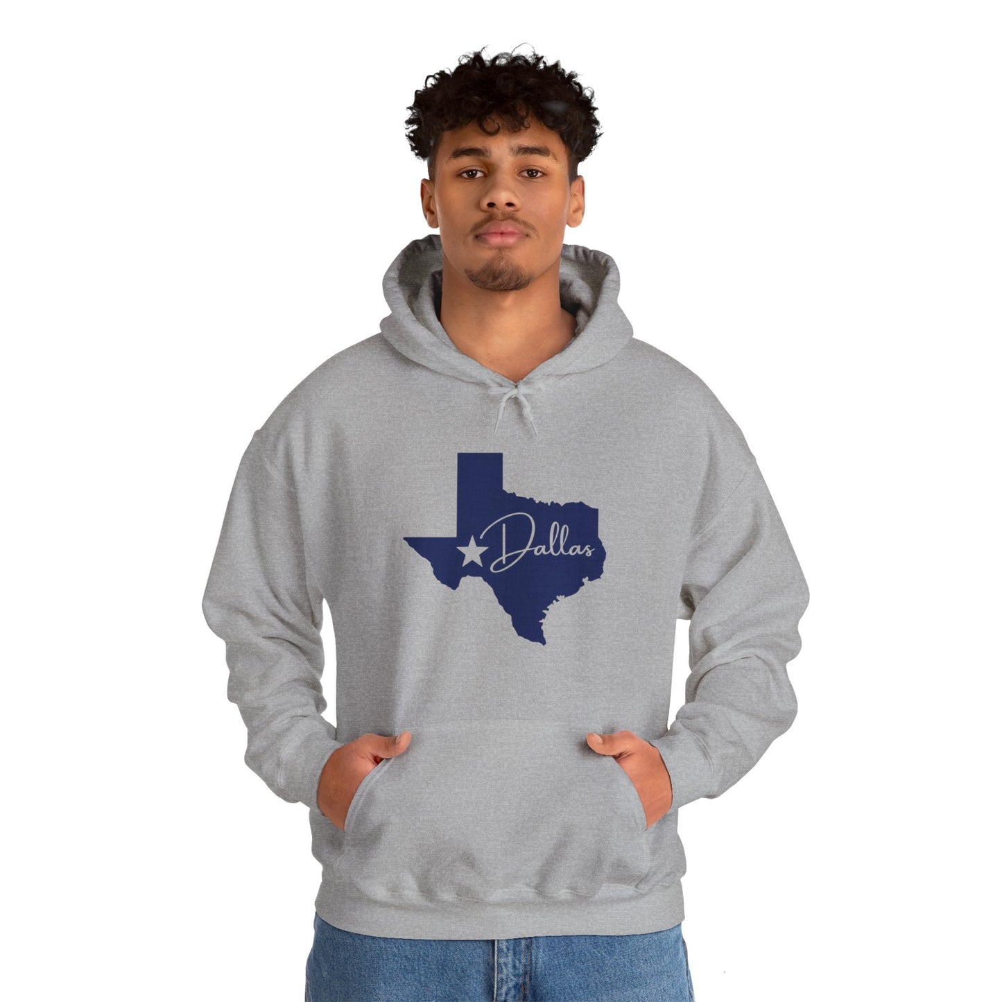 Chefao Dallas, Texas I, Unisex Heavy Blend Hooded Sweatshirt