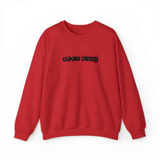 Good Vibes I, Unisex Heavy Blend Crewneck Sweatshirt