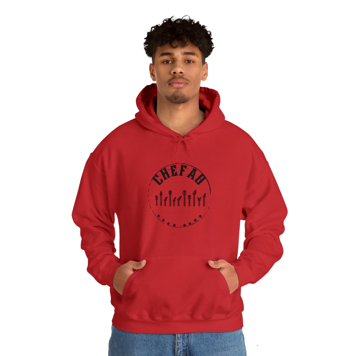 Chefao Guitar II, Unisex Heavy Blend Hooded Sweatshirt