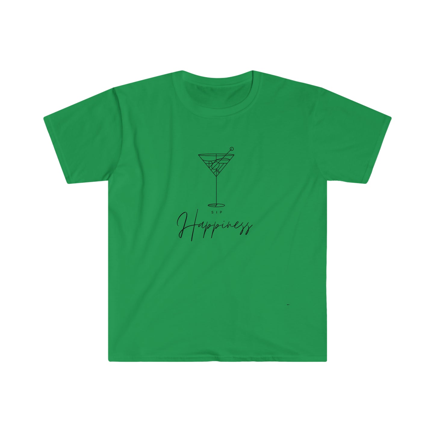 Sip Happiness, Unisex Softstyle T-Shirt