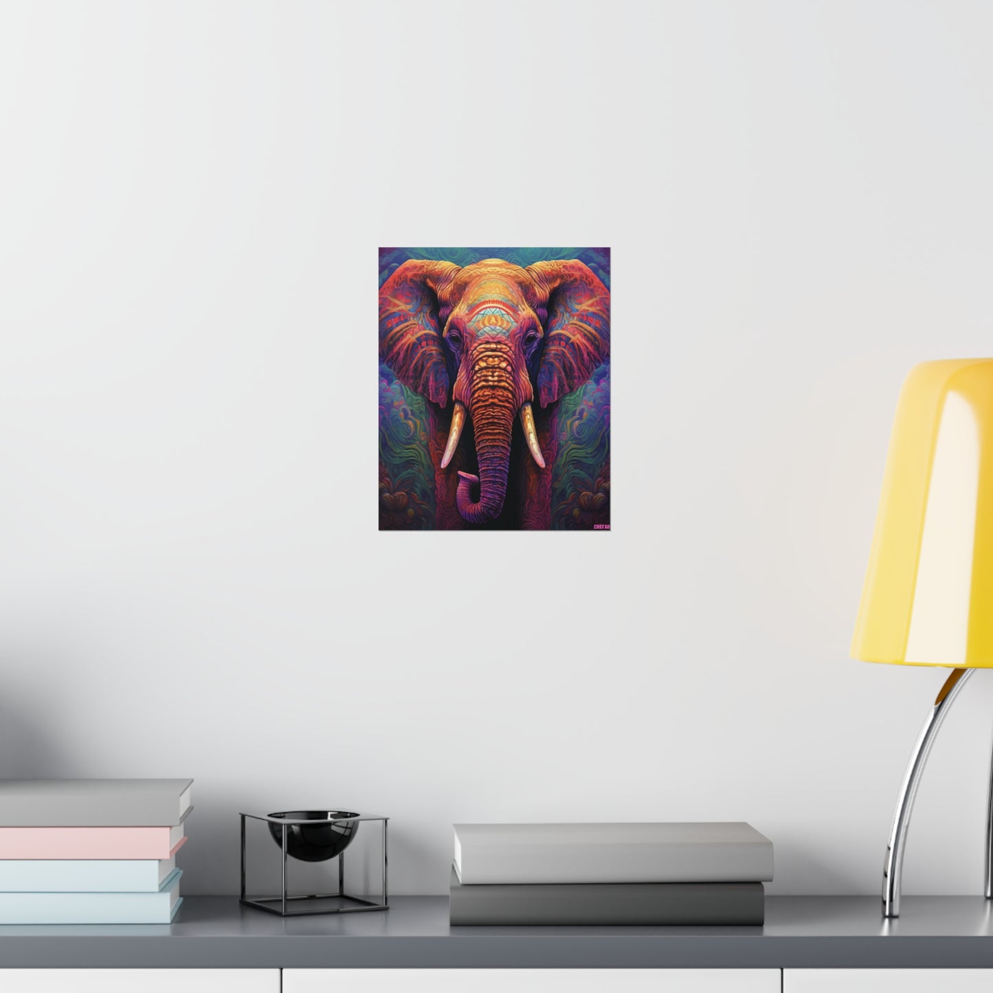 Festive Elephant, Premium Matte Vertical Posters