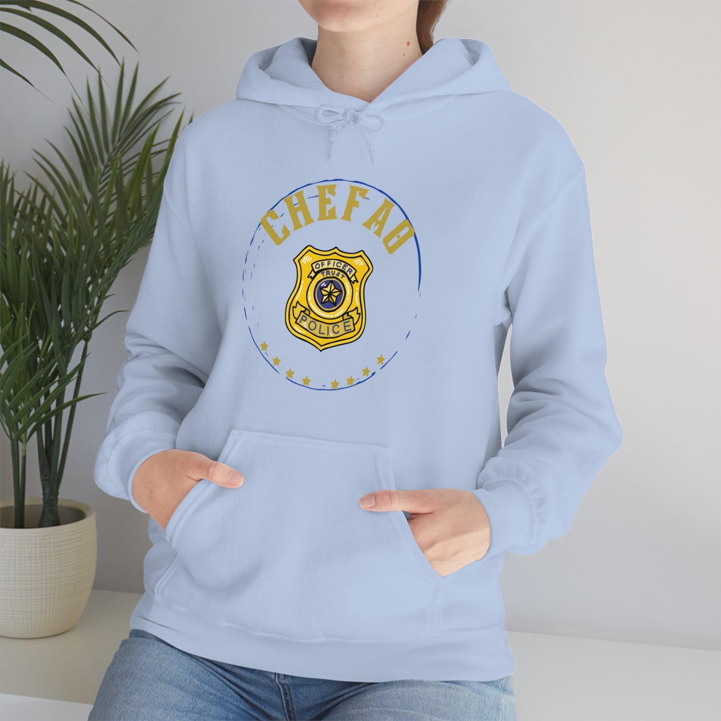 Chefao Police I, Unisex Heavy Blend Hooded Sweatshirt