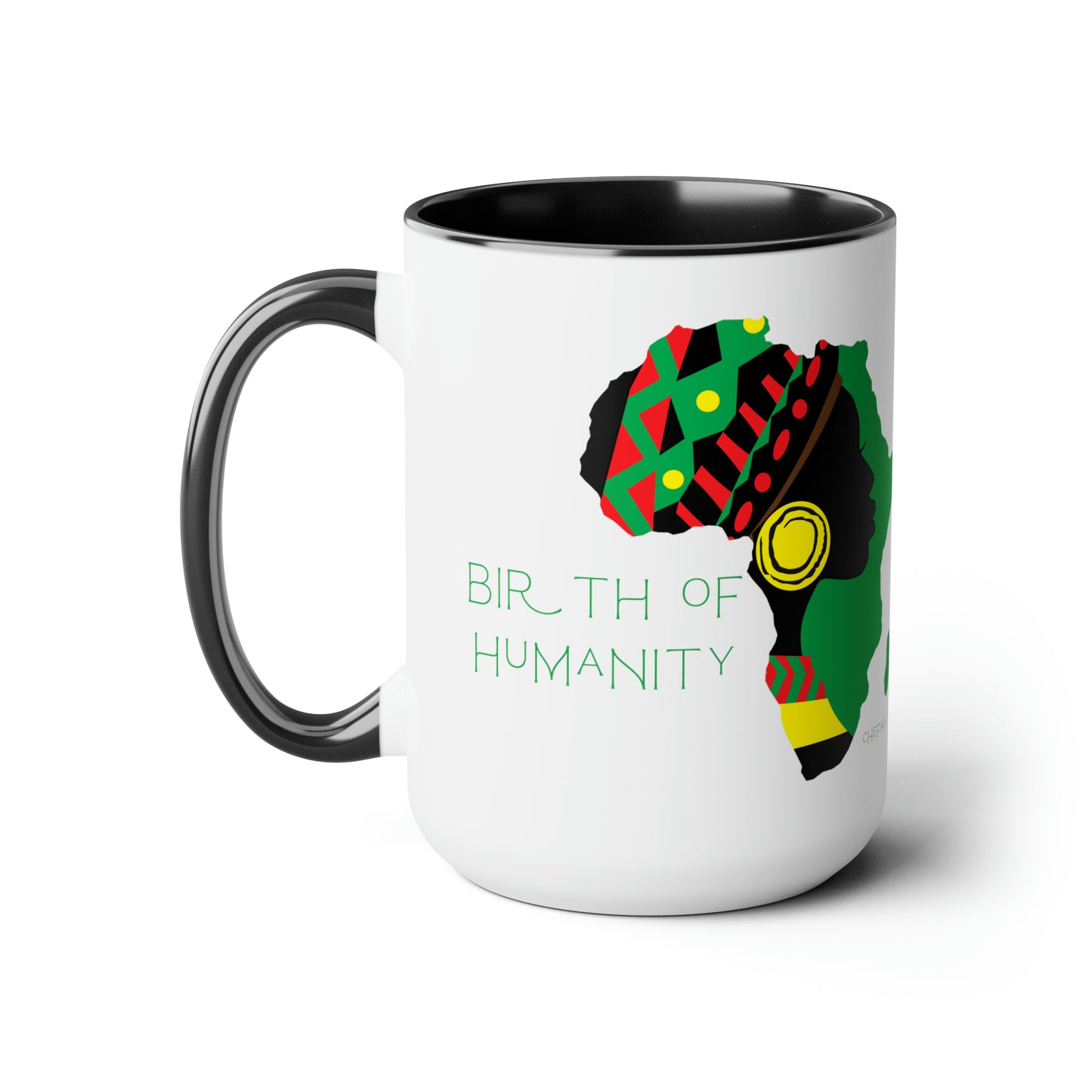 Birth of Humanity™ II, Two-Tone Coffee Mugs, 15oz