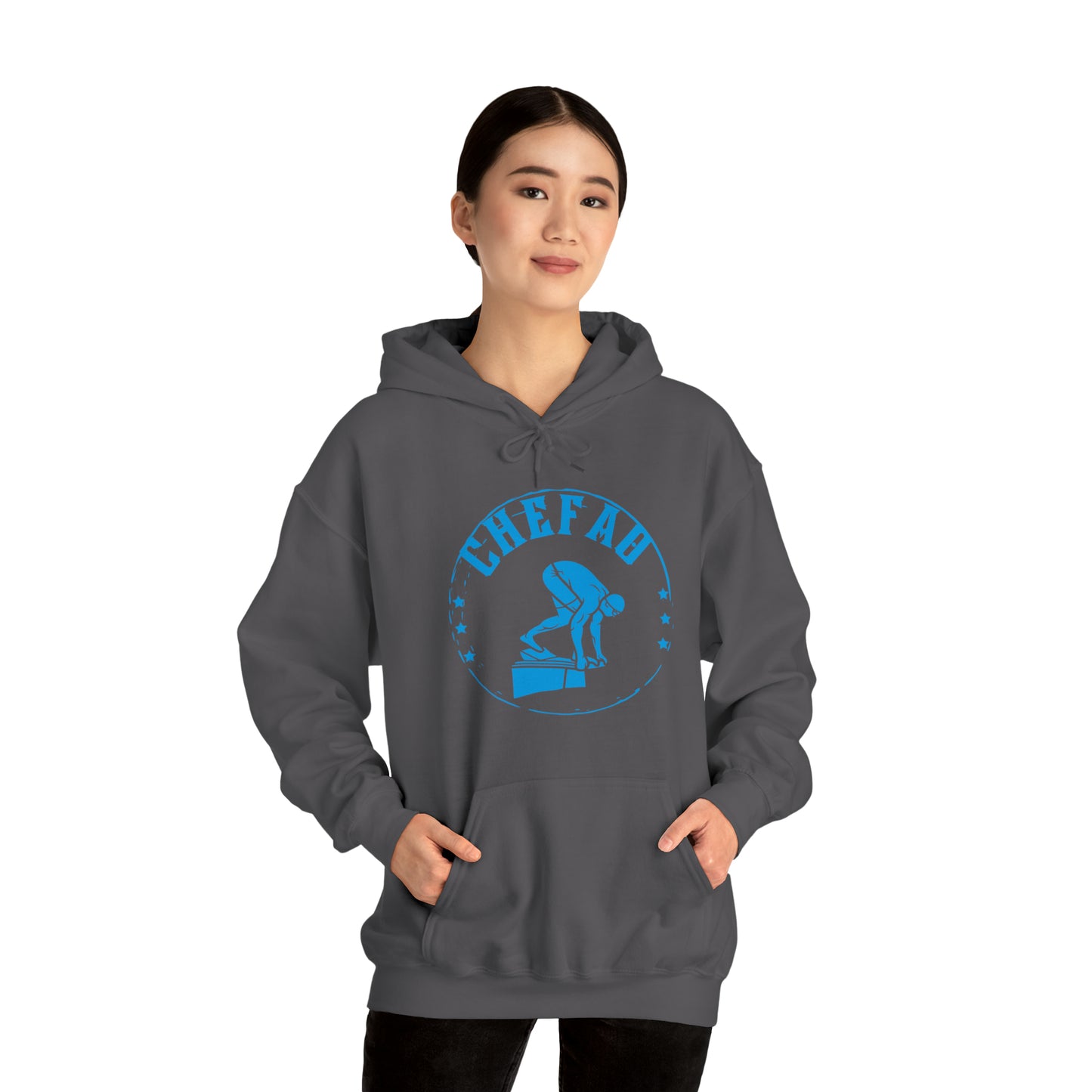 Chefao Swimmer I, Unisex Heavy Blend Hooded Sweatshirt