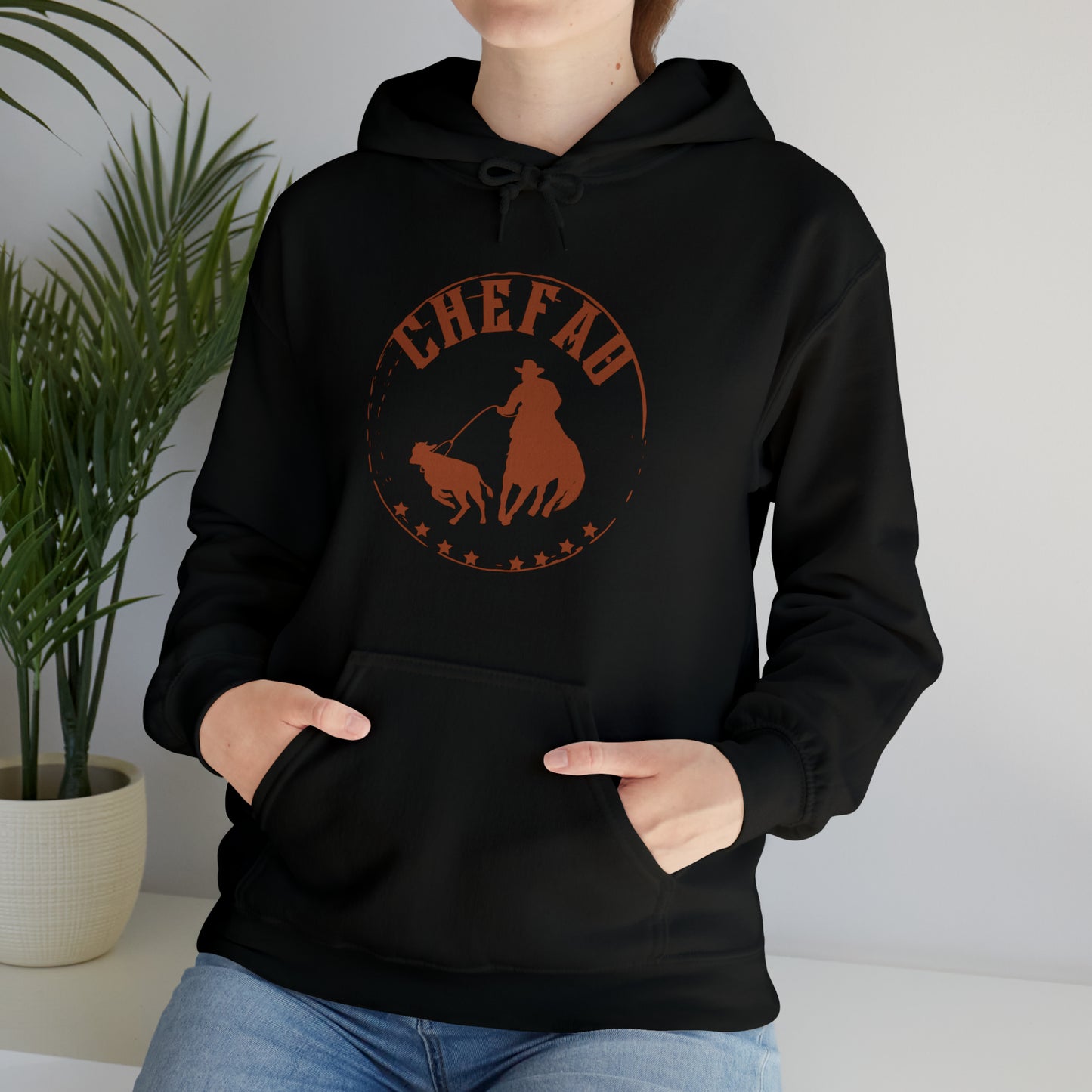 Chefao Calf Roping I, Unisex Heavy Blend Hooded Sweatshirt