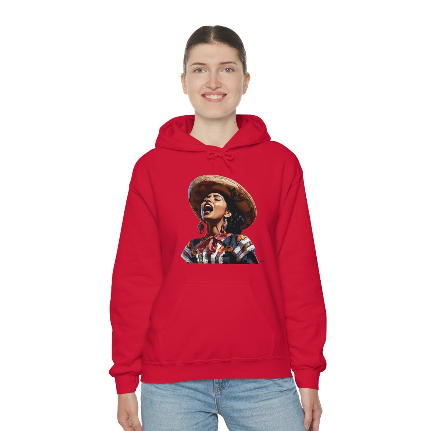 Mariachi Woman, Unisex Heavy Blend Hooded Sweatshirt