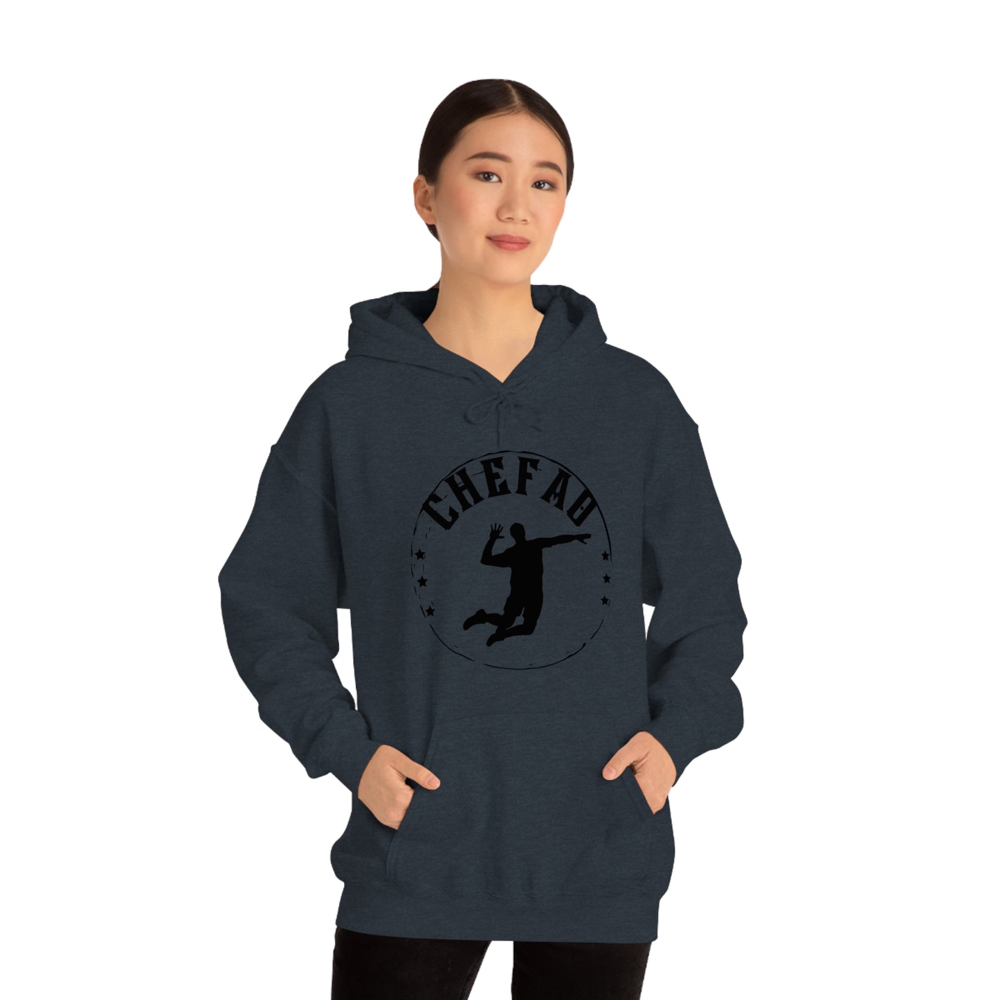 Chefao Volleyball I, Unisex Heavy Blend Hooded Sweatshirt