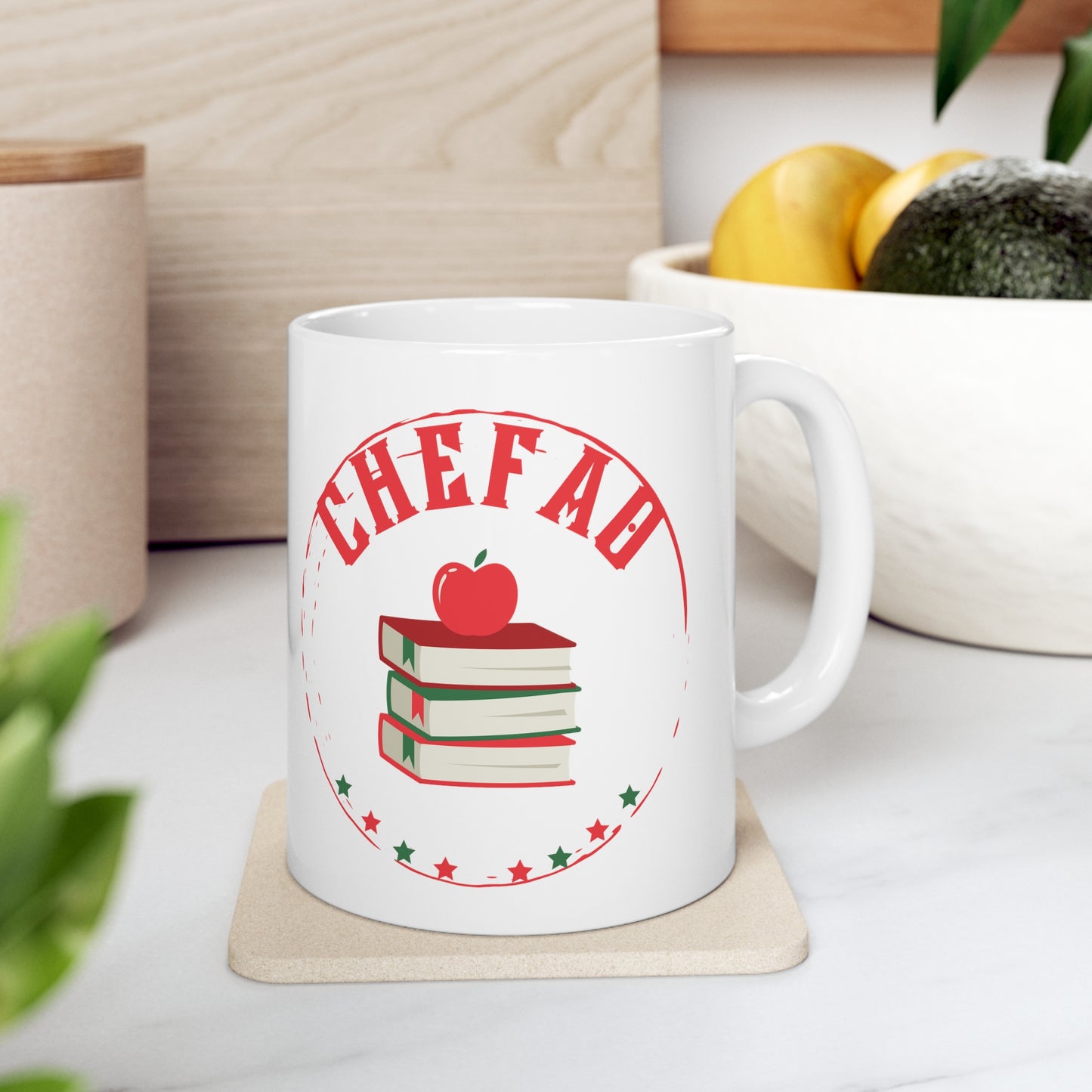 Chefao Teacher II, White Coffee Mug, 11oz