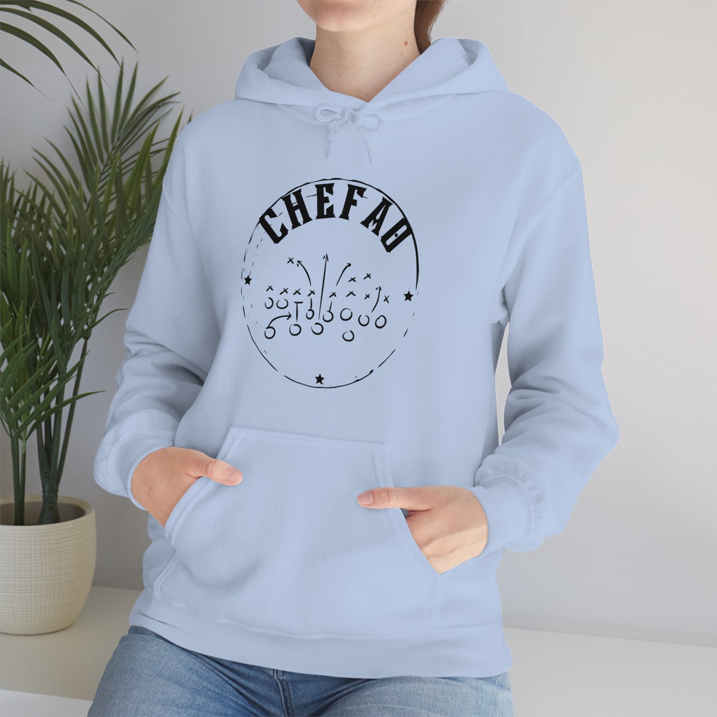 Chefao Football I, Unisex Heavy Blend Hooded Sweatshirt