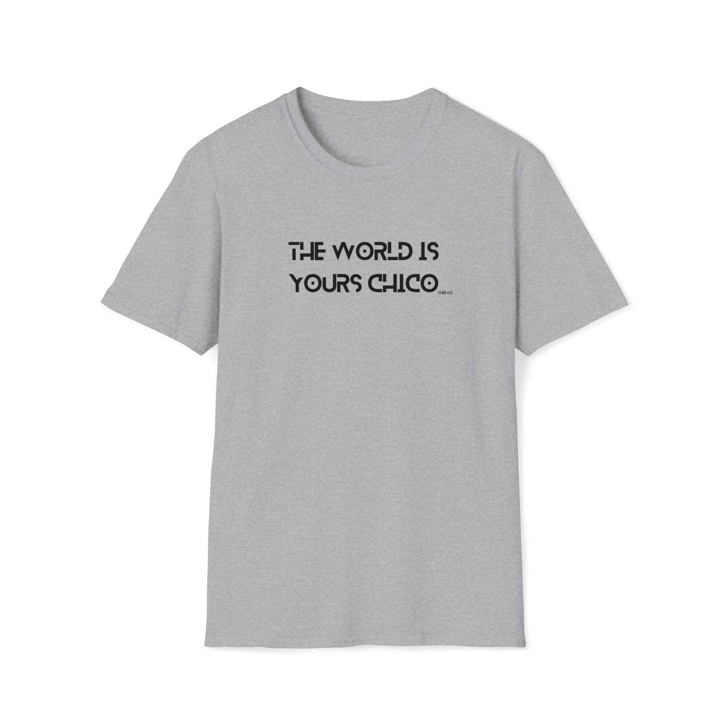 The World is Yours Chico, Unisex Softstyle T-Shirt