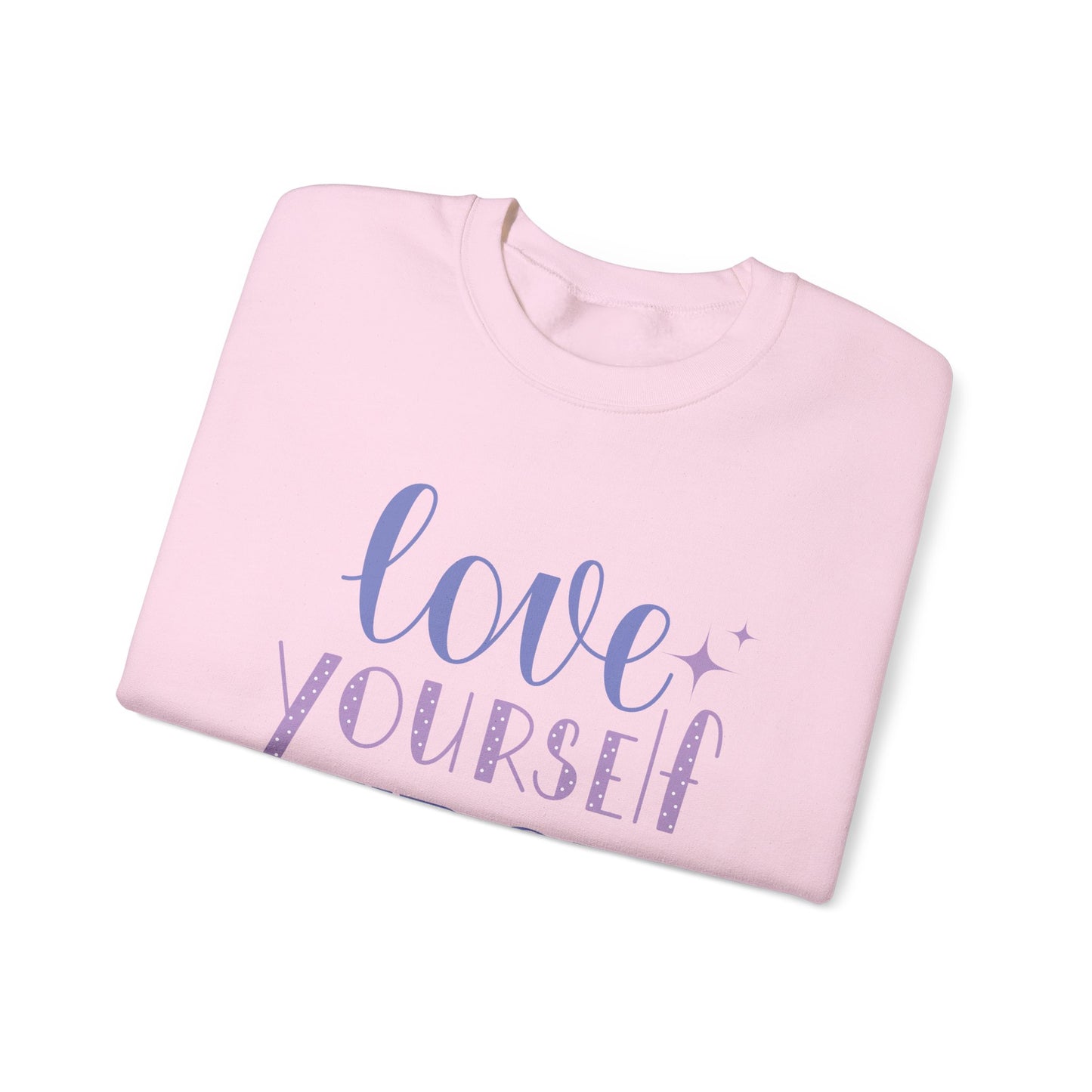 Love Yourself First I, Unisex Heavy Blend™ Crewneck Sweatshirt