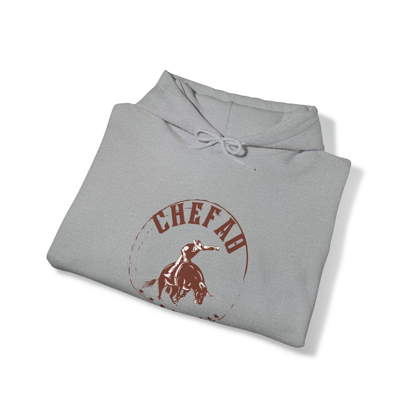 Chefao Bull Riding II, Unisex Heavy Blend Hooded Sweatshirt