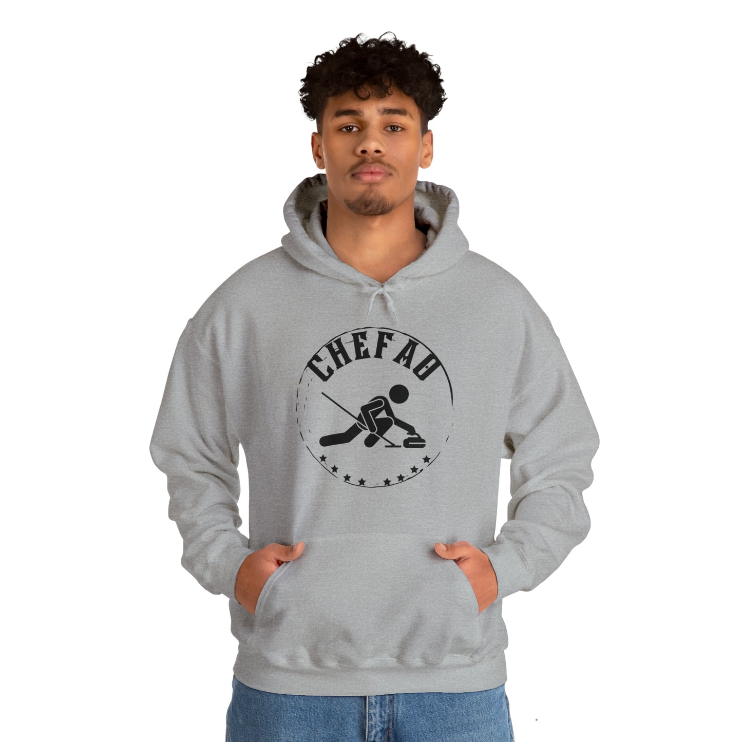 Chefao Curling II, Unisex Heavy Blend Hooded Sweatshirt