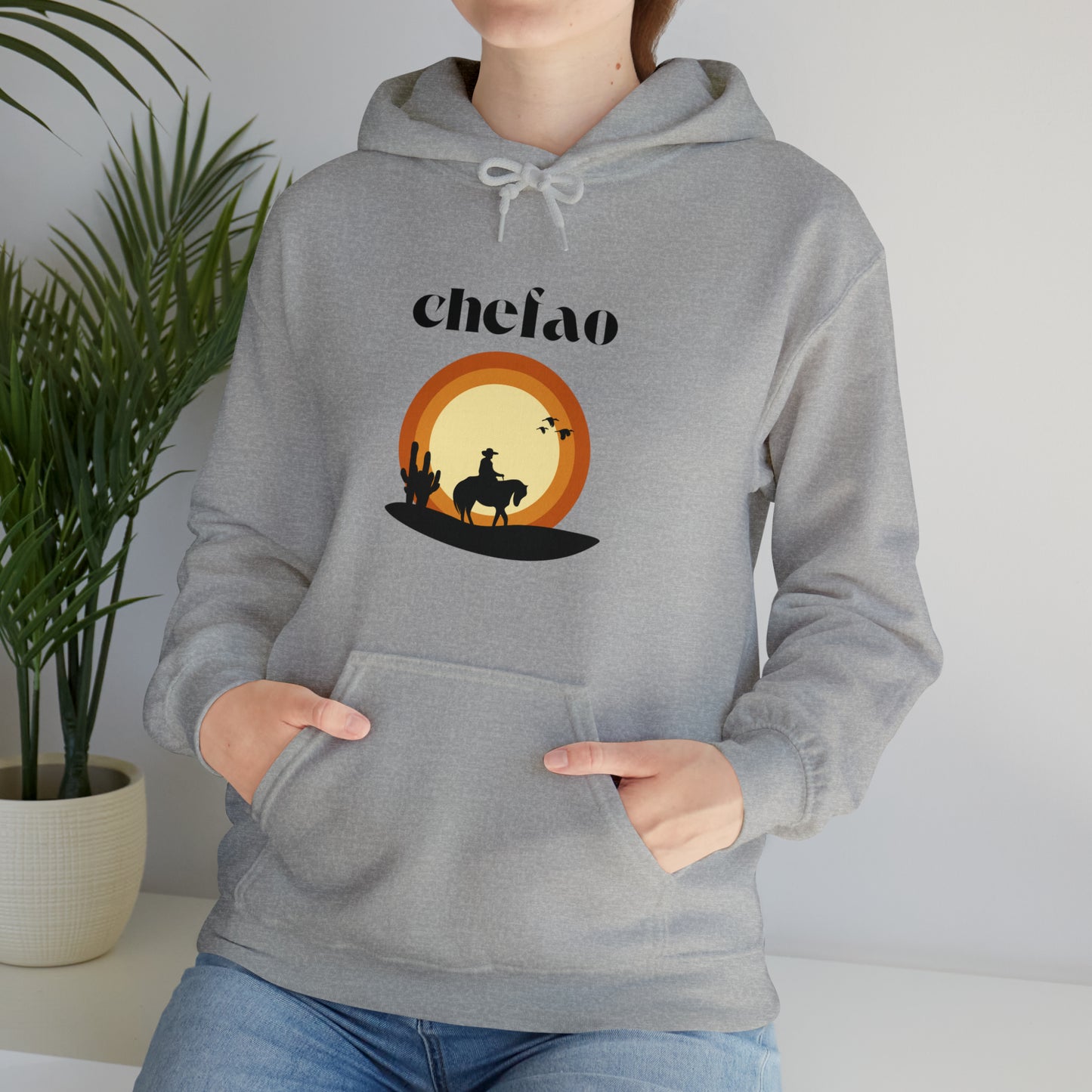 Chefao Cowboy VI, Unisex Heavy Blend Hooded Sweatshirt