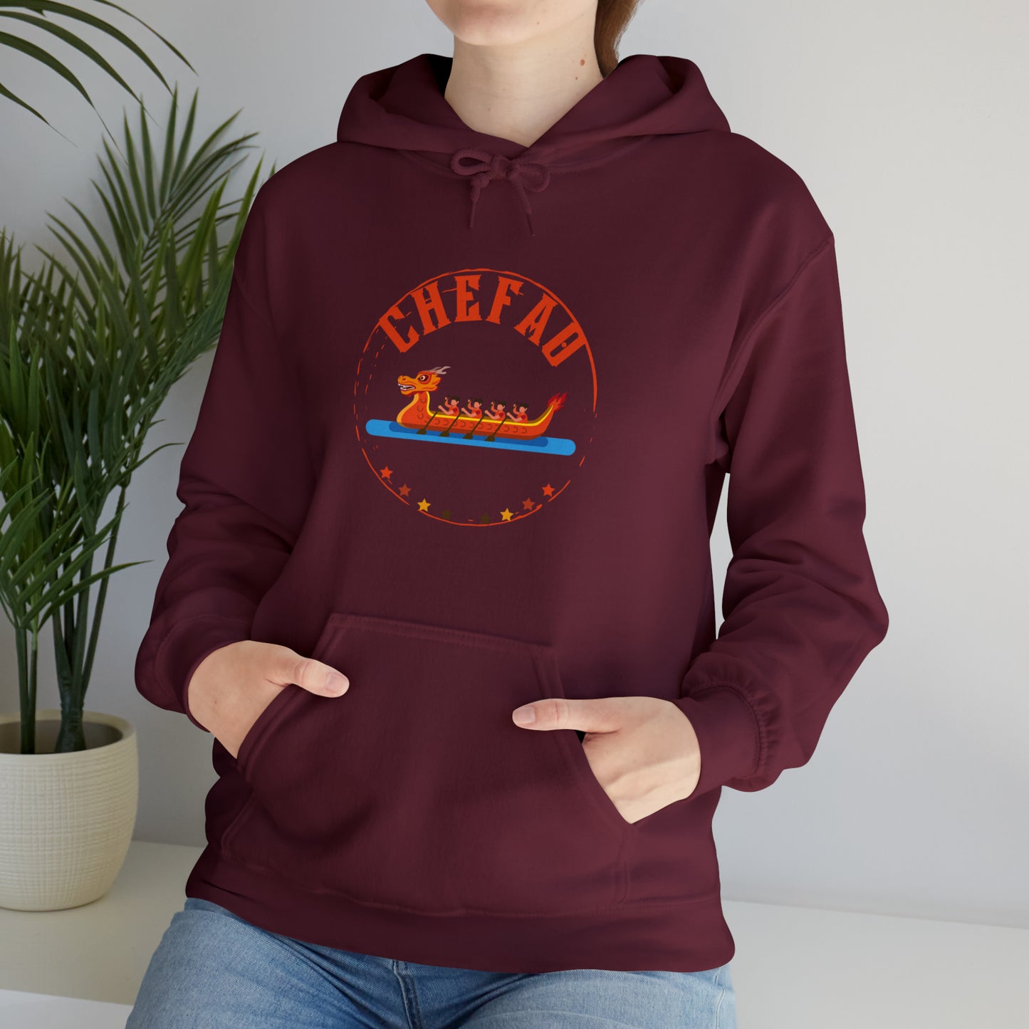 Chefao Dragonboat II, Unisex Heavy Blend Hooded Sweatshirt