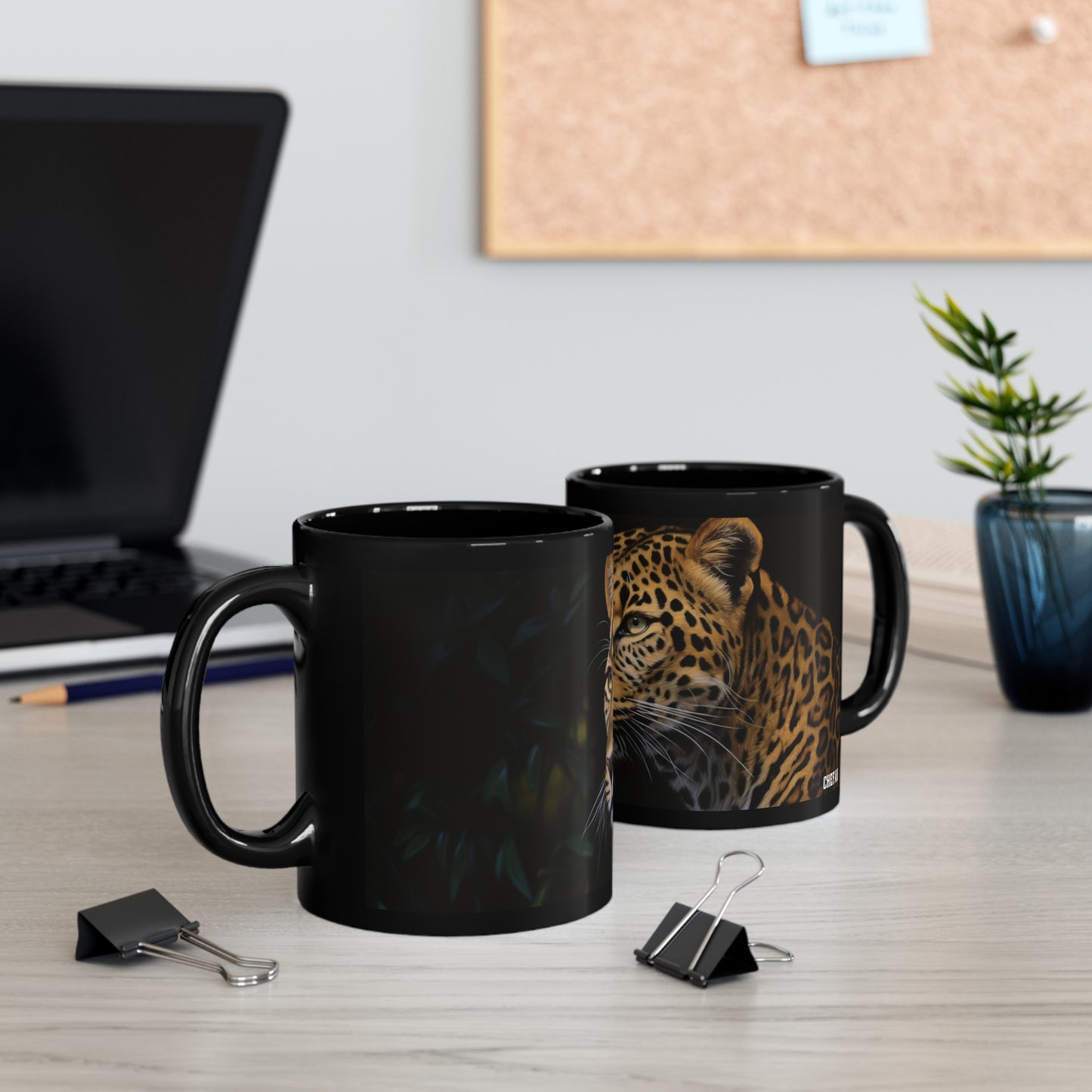 Wild Cat, 11oz Black Coffee Mug