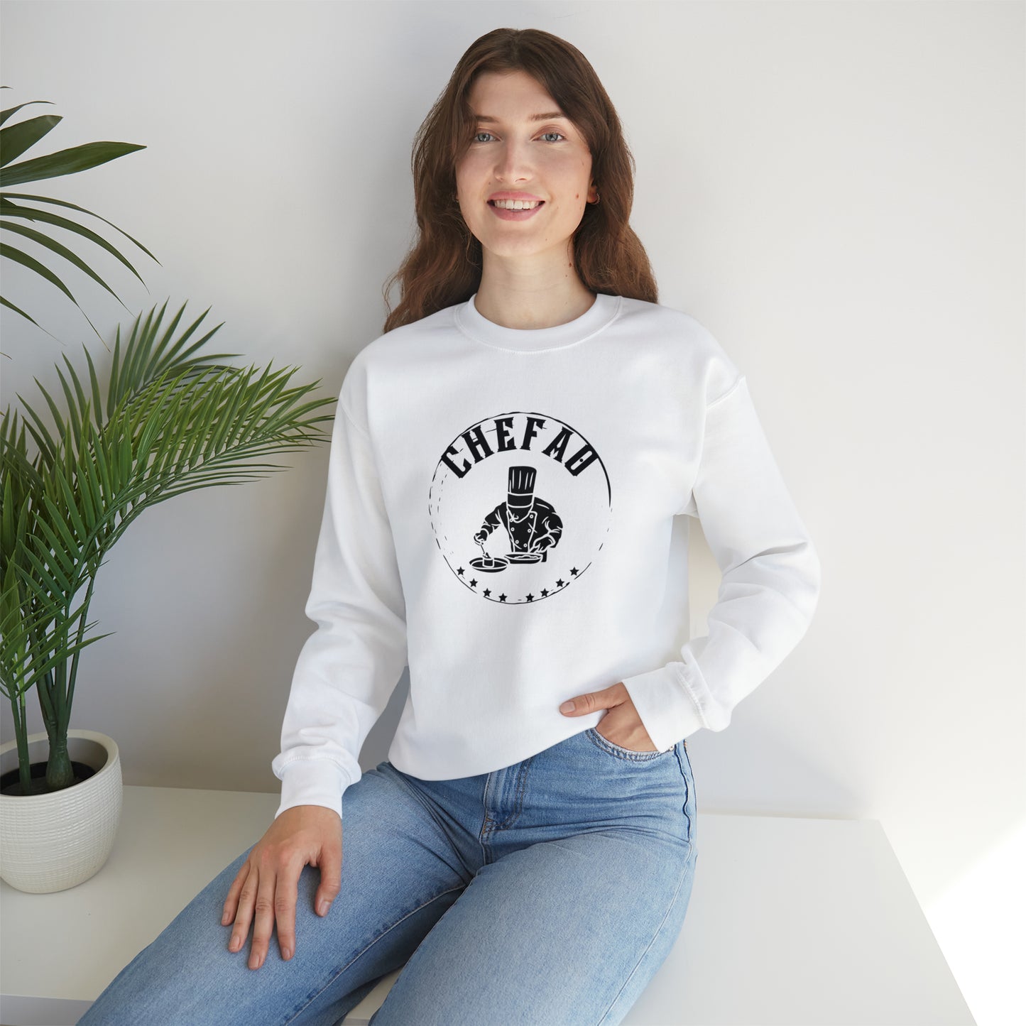 Chefao Chef I, Unisex Heavy Blend Crewneck Sweatshirt