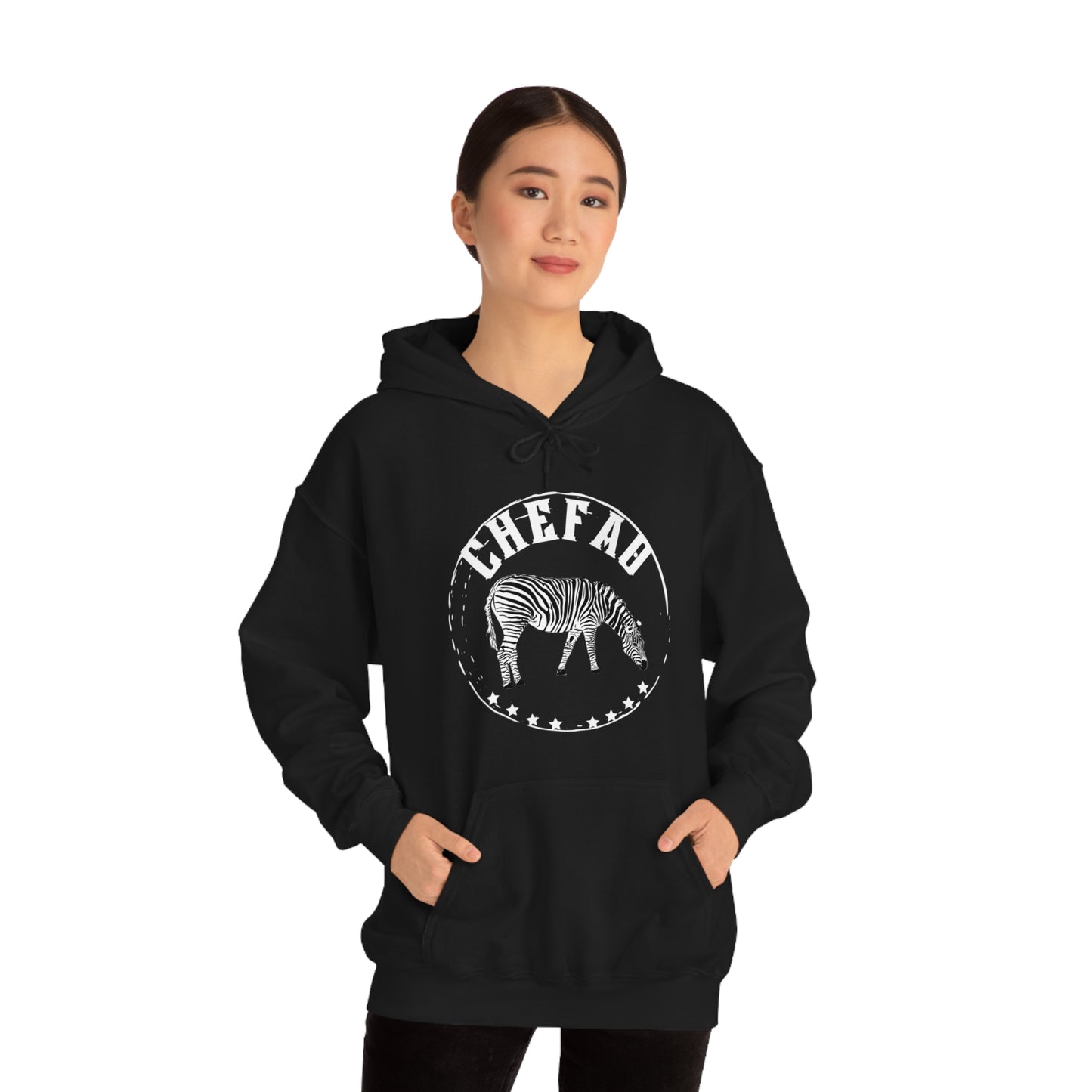 Chefao Zebra I, Unisex Heavy Blend Hooded Sweatshirt