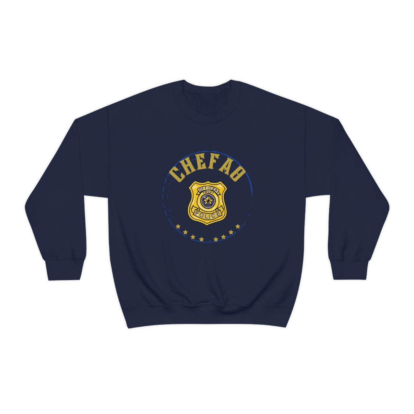 Chefao Police I, Unisex Heavy Blend Crewneck Sweatshirt