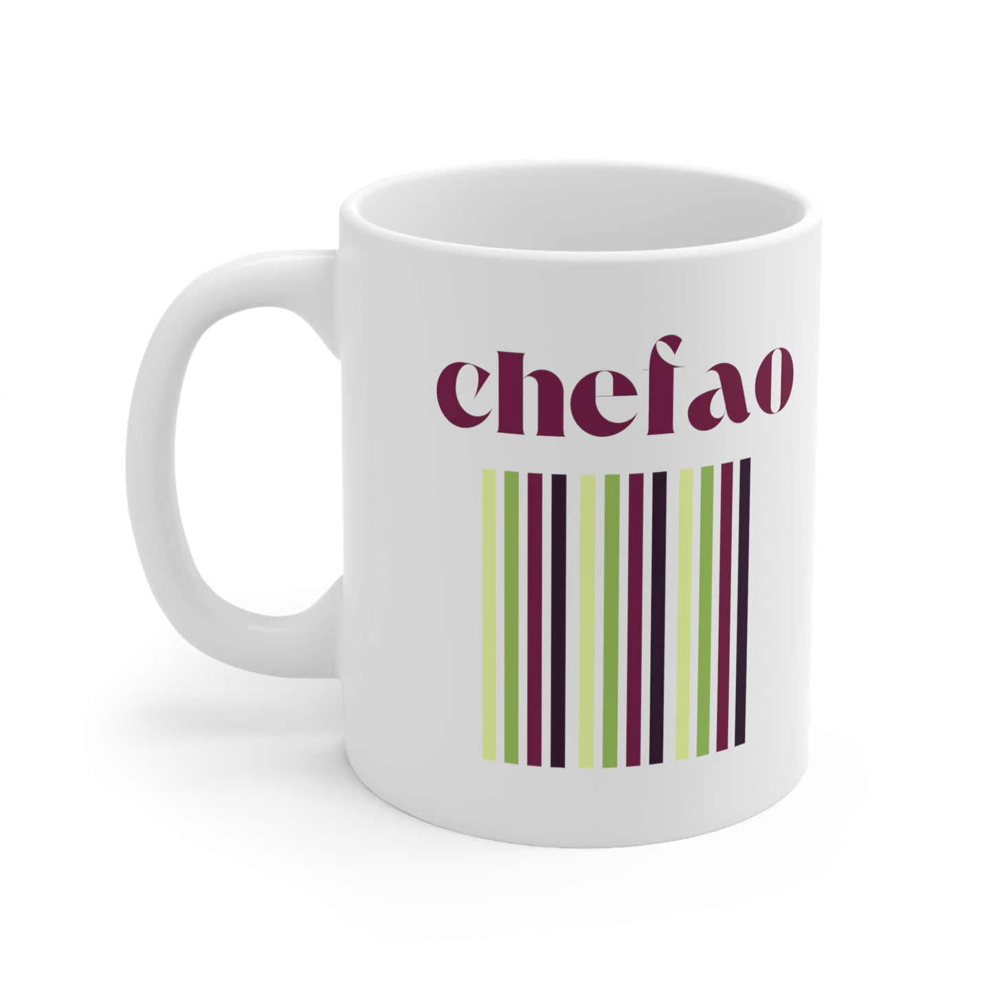 Chefao Retro I, White Coffee Mug, 11oz