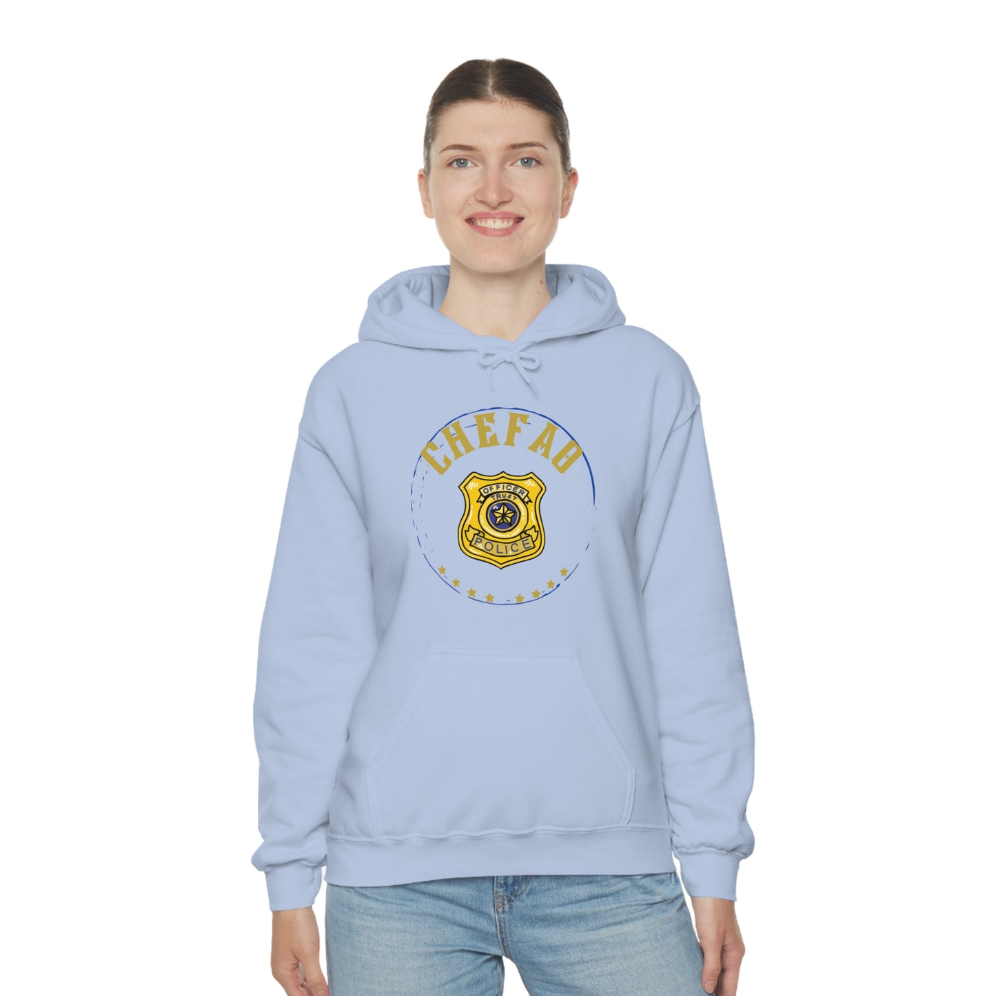 Chefao Police I, Unisex Heavy Blend Hooded Sweatshirt