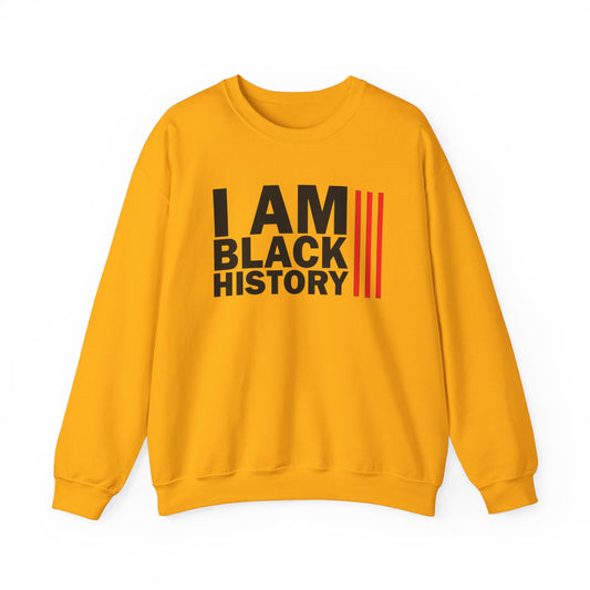 Chefao I Am Black History I, Unisex Heavy Blend™ Crewneck Sweatshirt