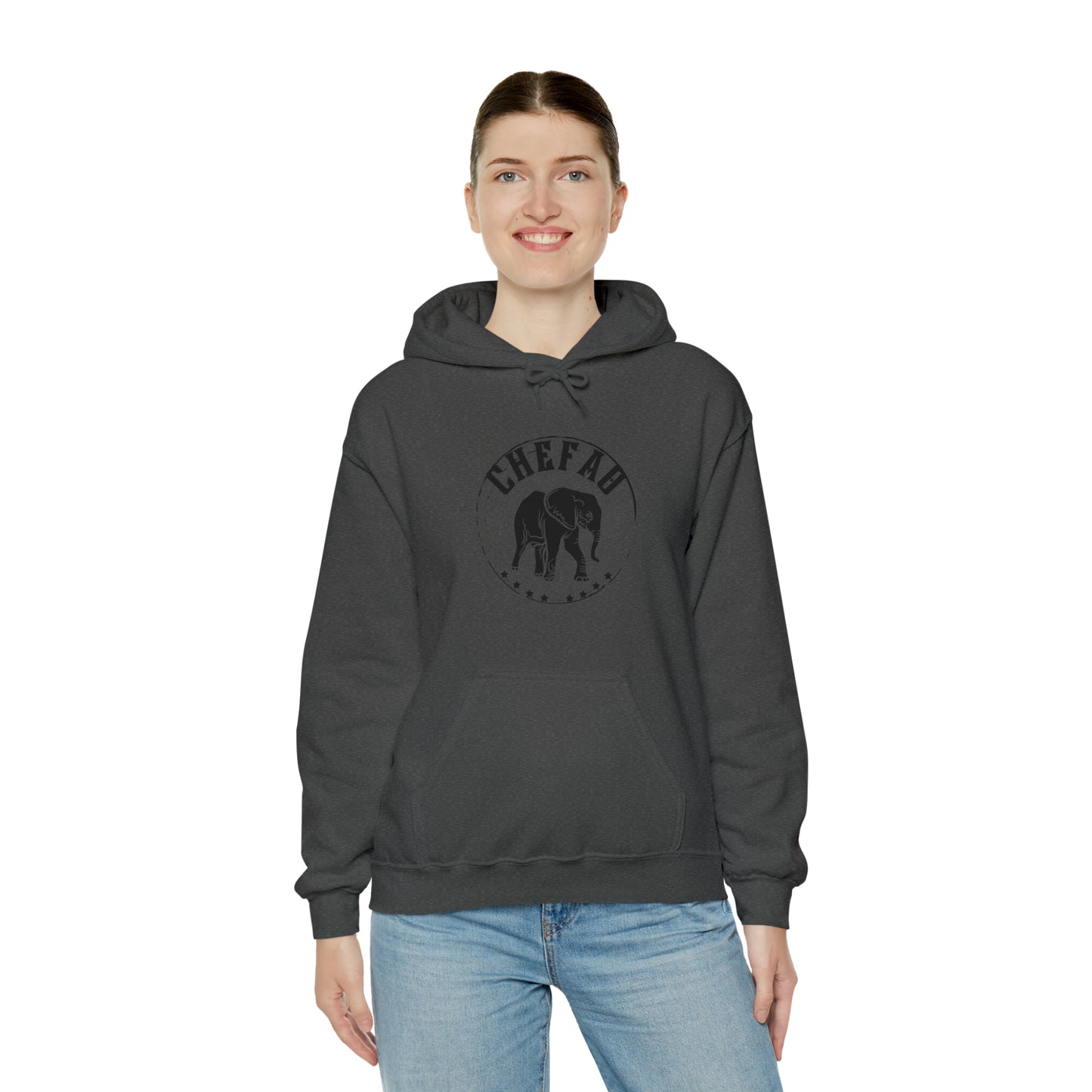 Chefao Elephant II, Unisex Heavy Blend Hooded Sweatshirt