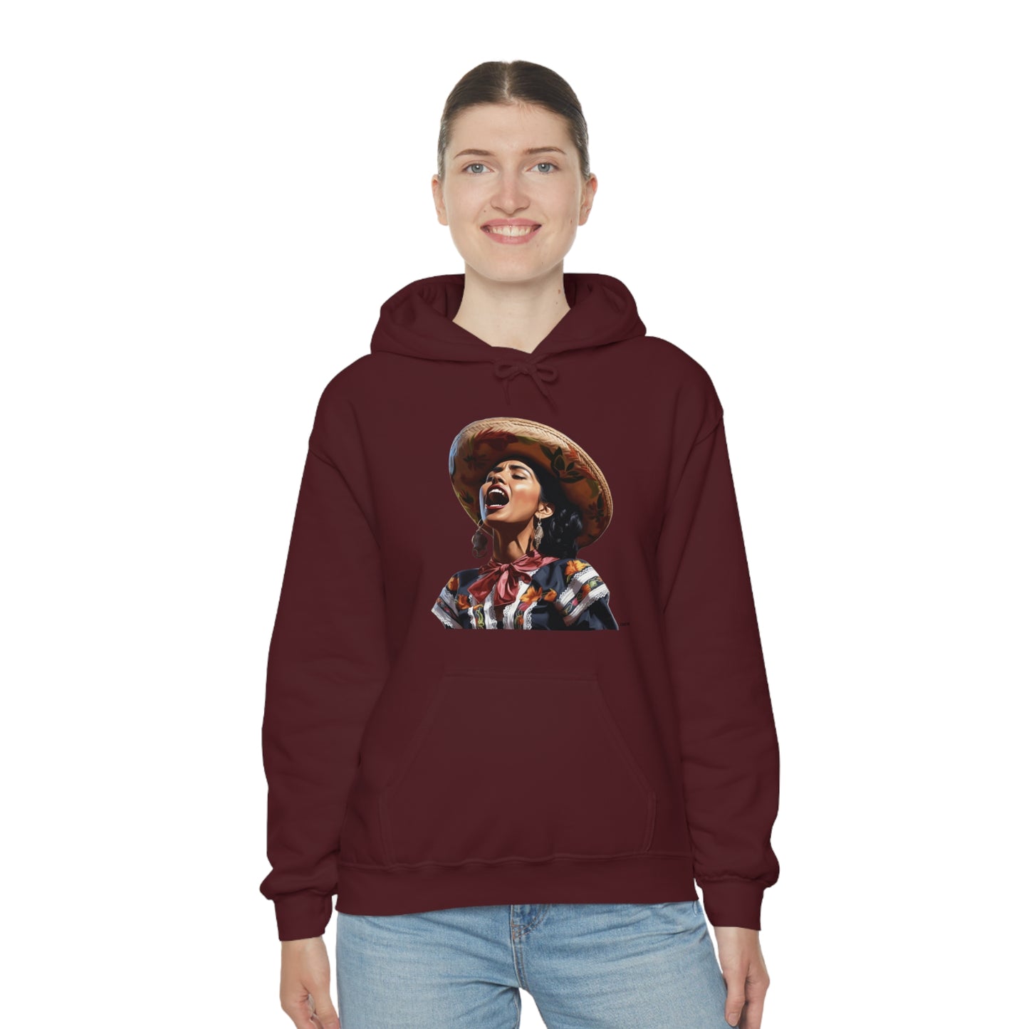 Mariachi Woman, Unisex Heavy Blend Hooded Sweatshirt