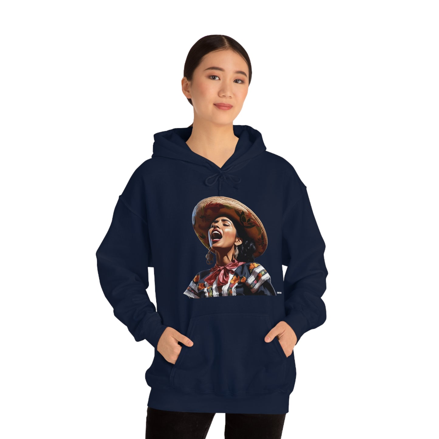 Mariachi Woman, Unisex Heavy Blend Hooded Sweatshirt