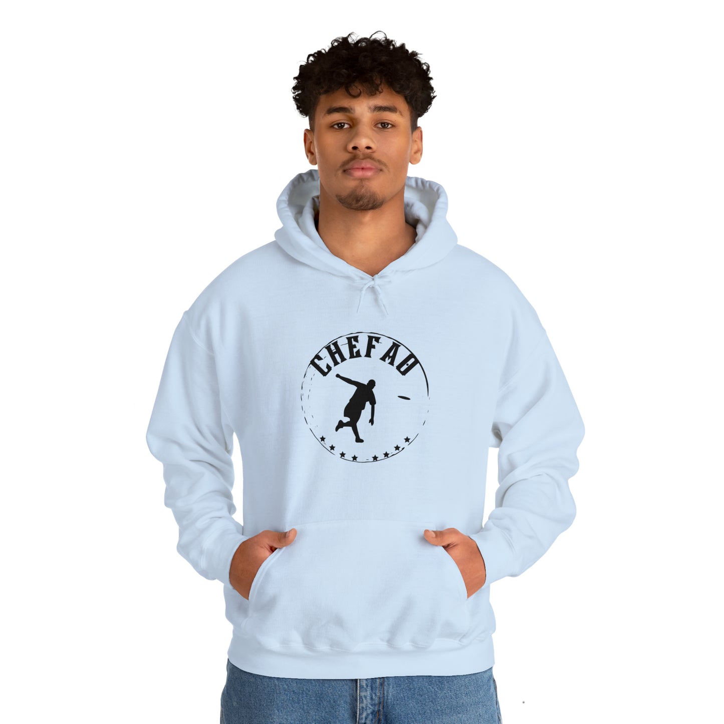 Chefao Frisbee I, Unisex Heavy Blend Hooded Sweatshirt