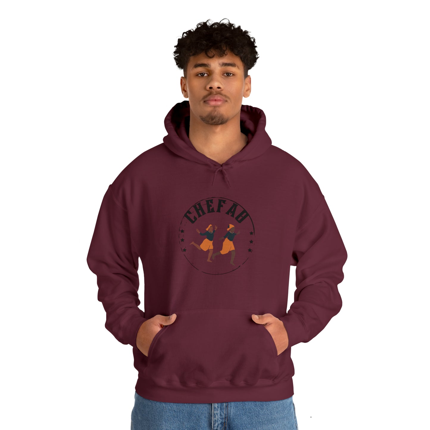 Chefao African Dance I, Unisex Heavy Blend Hooded Sweatshirt