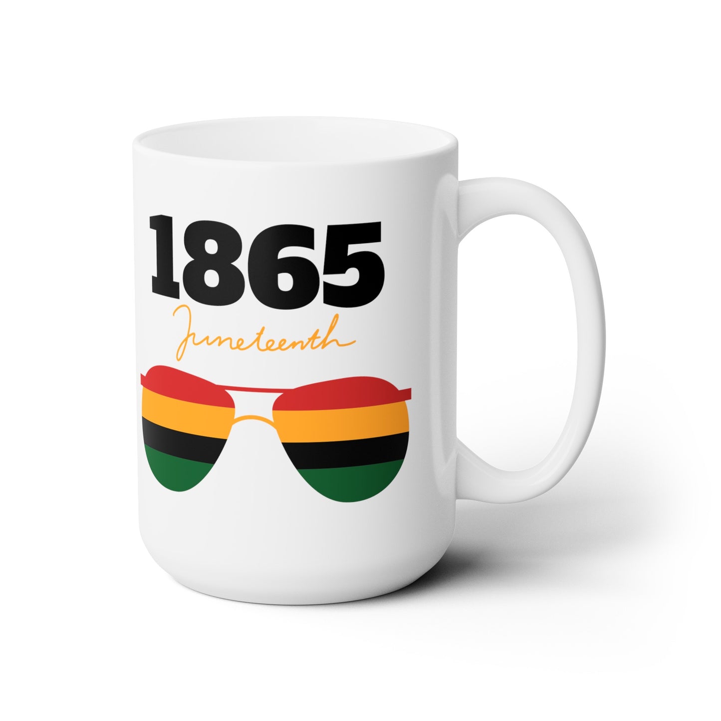 Juneteenth III, White Coffee Mug, 15oz