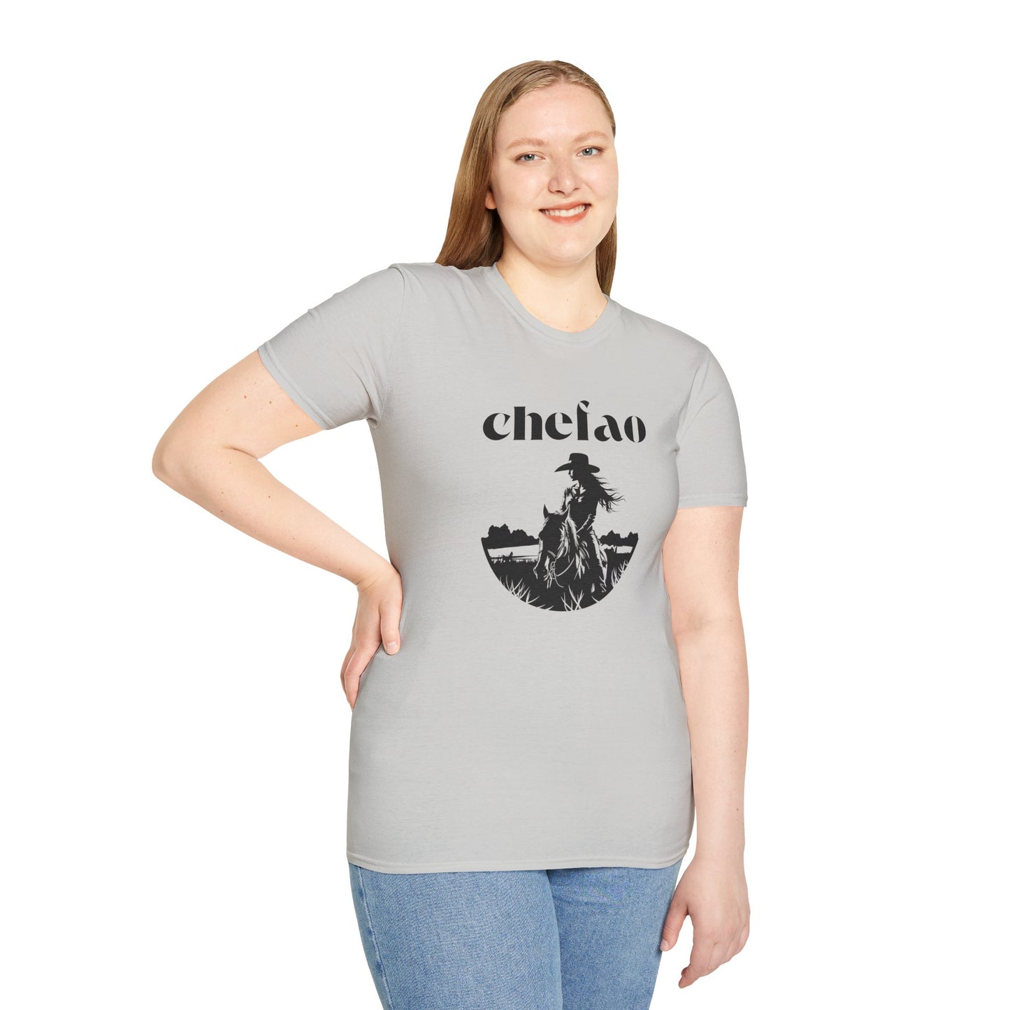 Chefao Cowgirl IV, Unisex Softstyle T-Shirt