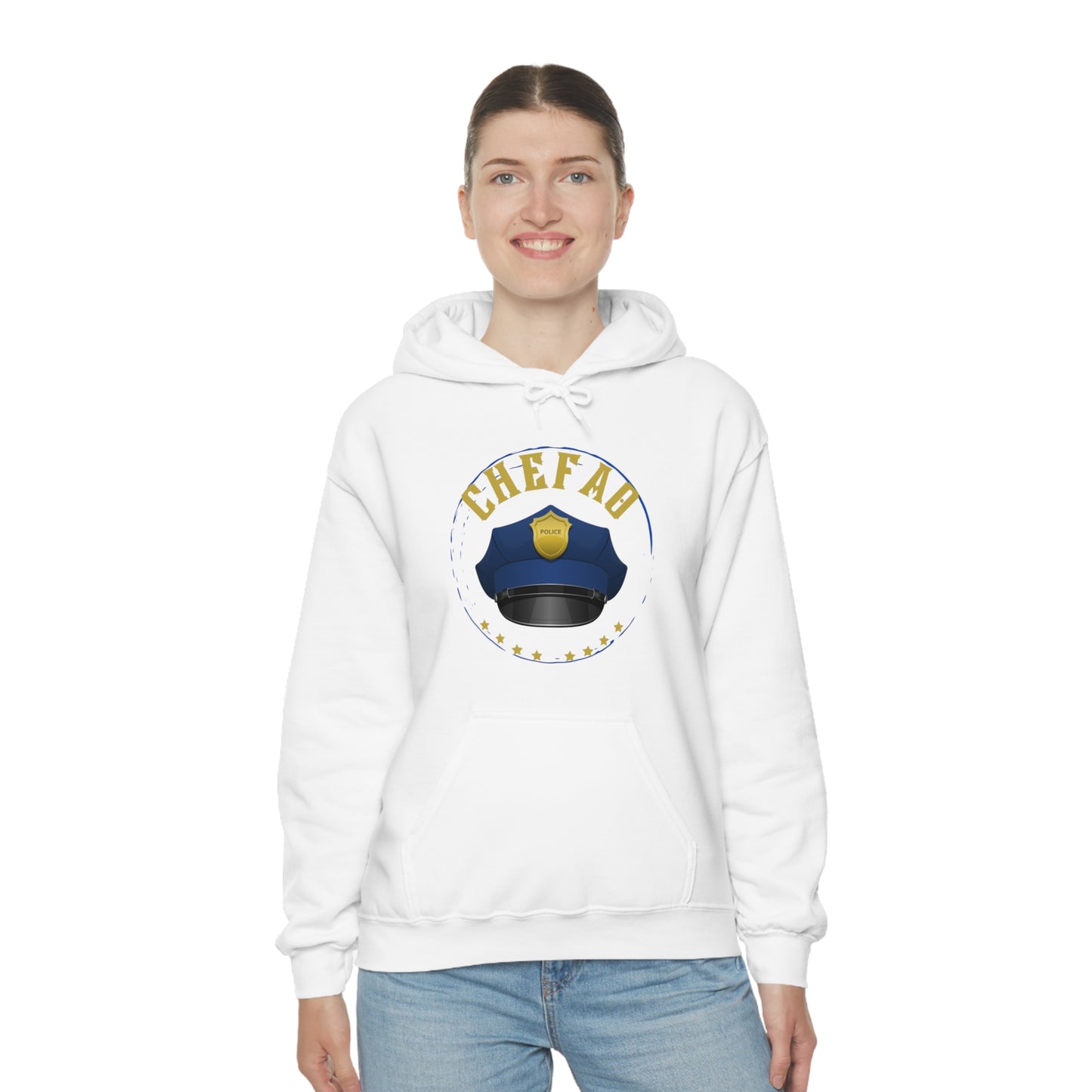 Chefao Police III, Unisex Heavy Blend Hooded Sweatshirt