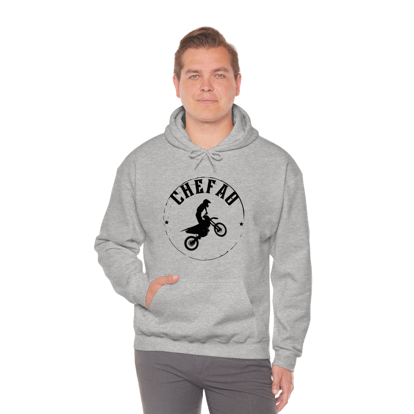 Chefao Motorcross I, Unisex Heavy Blend Hooded Sweatshirt