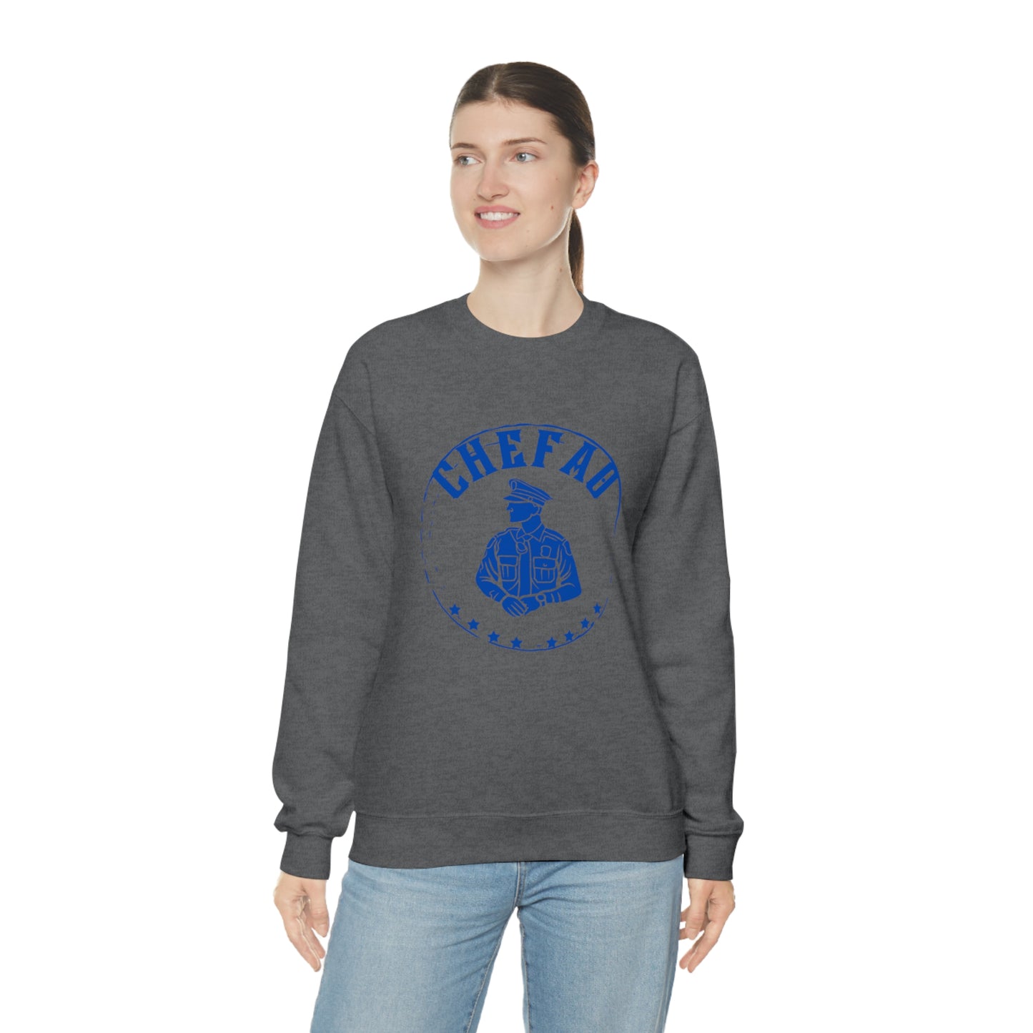 Chefao Police IV, Unisex Heavy Blend Crewneck Sweatshirt