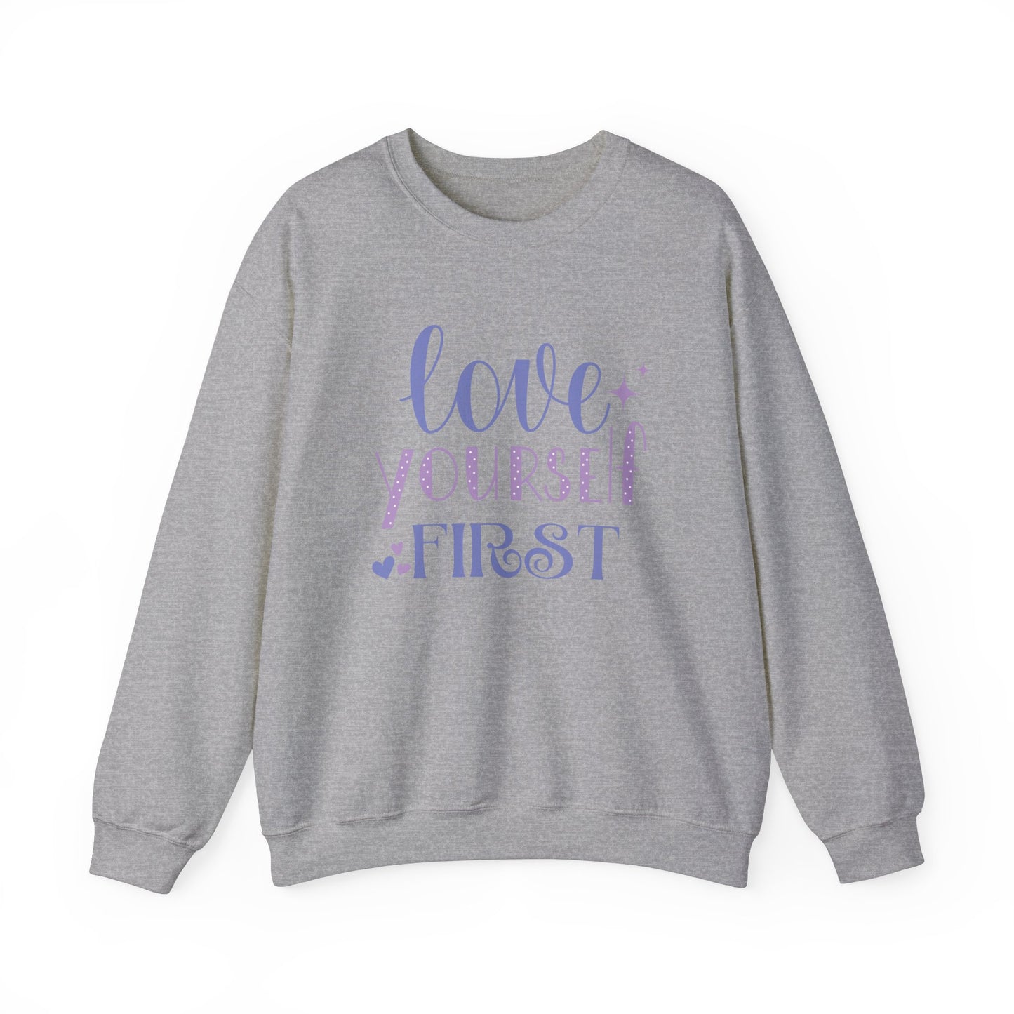 Love Yourself First I, Unisex Heavy Blend™ Crewneck Sweatshirt