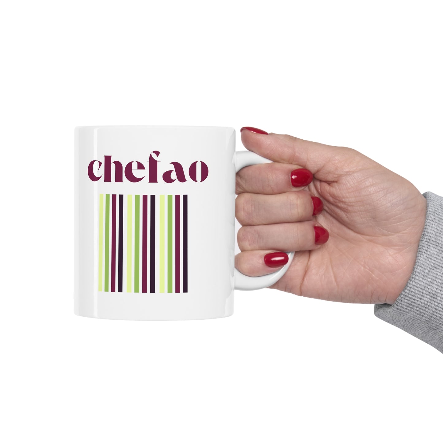 Chefao Retro I, White Coffee Mug, 11oz