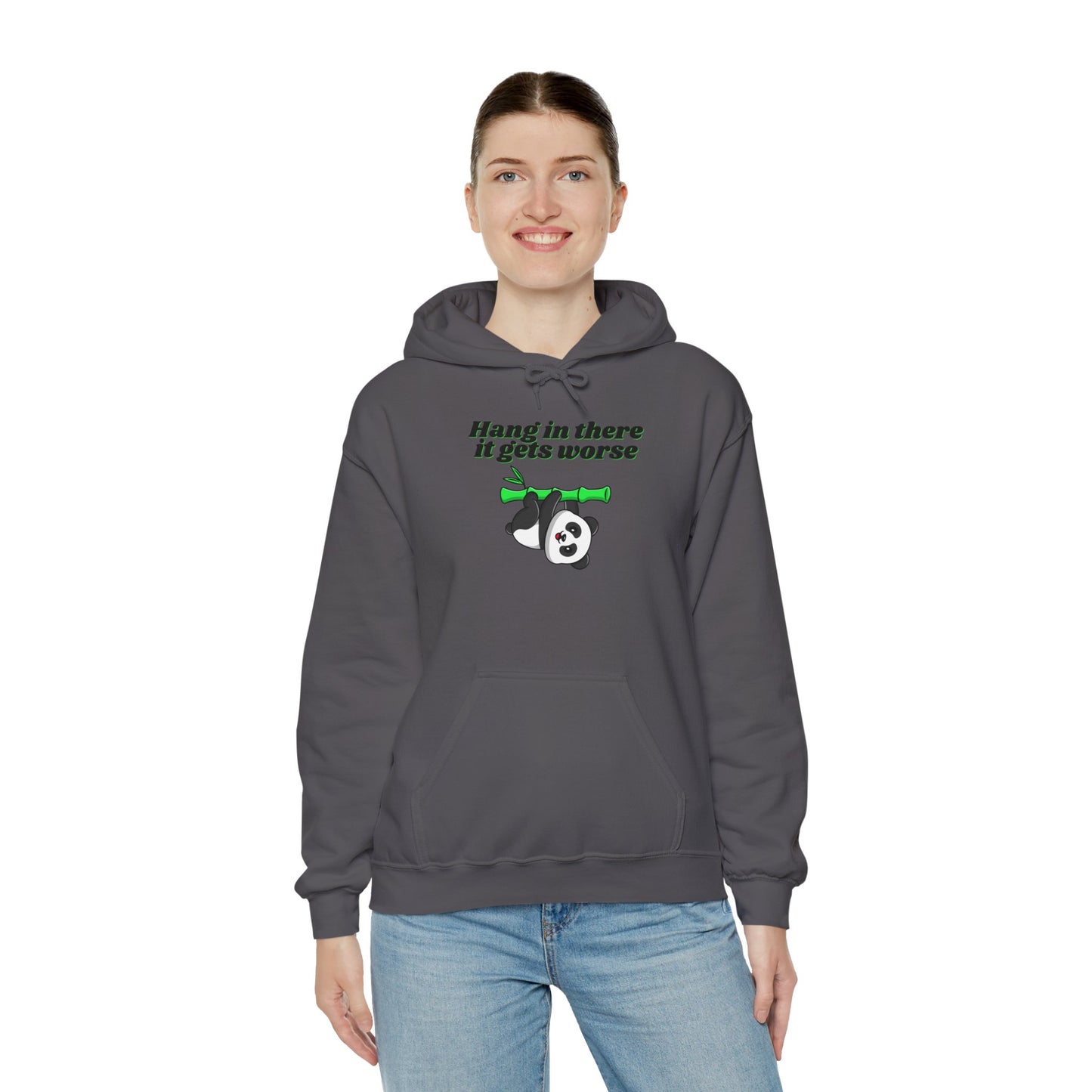 Hang In There It Gets Worse III, Unisex Heavy Blend™ Hooded Sweatshirt