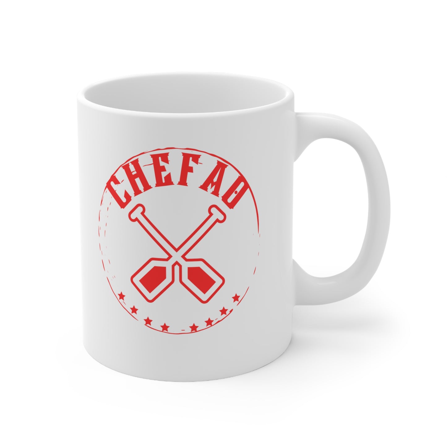 Chefao Dragonboat V, White Coffee Mug, 11oz